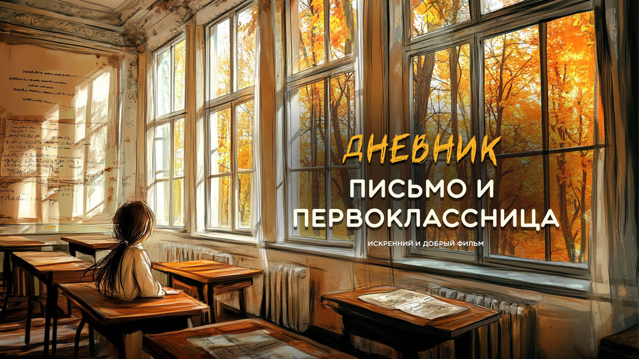 Дневник, письмо и первоклассница