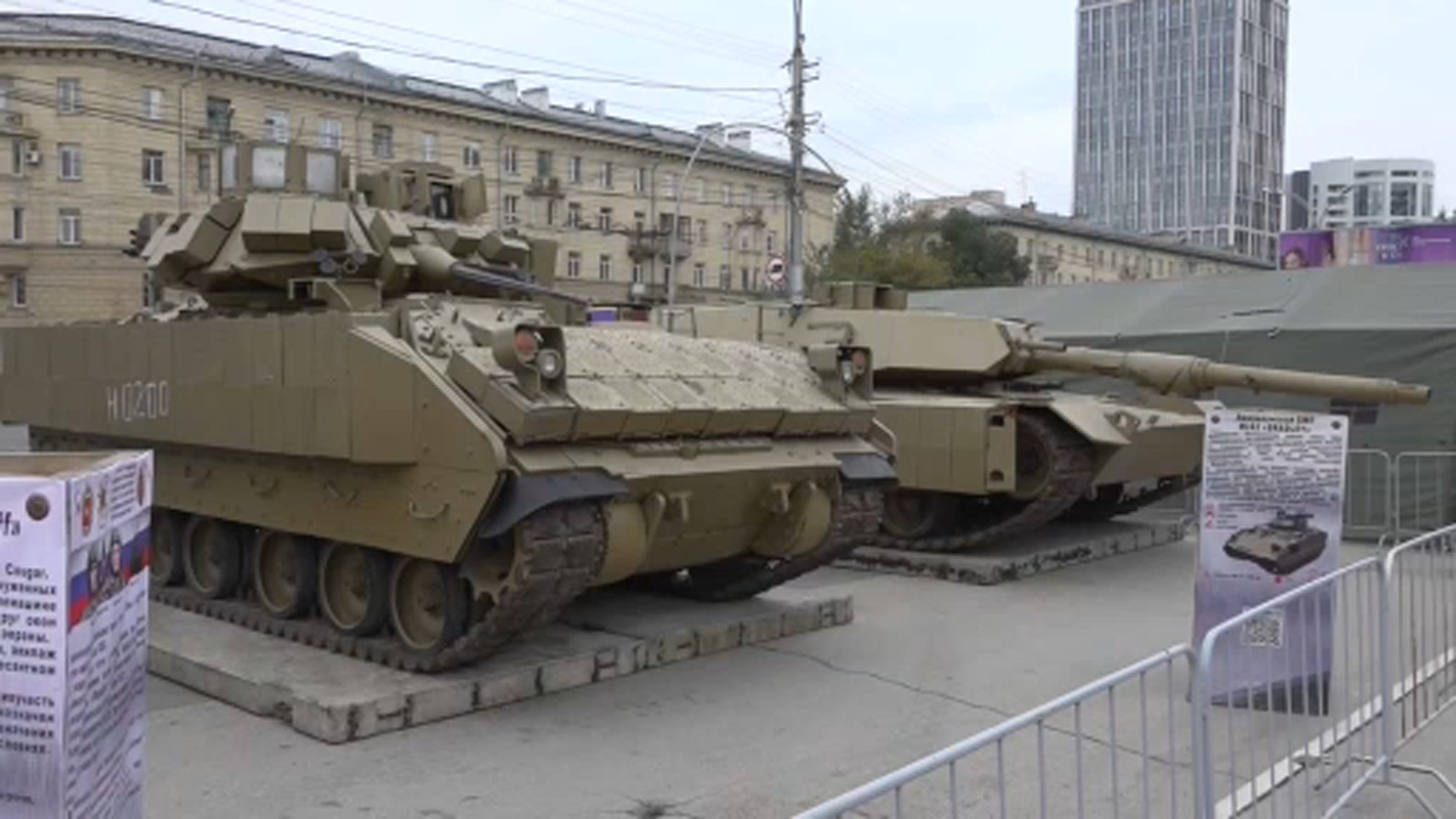 В Новосибирск приехала выставка трофейной натовской техники
