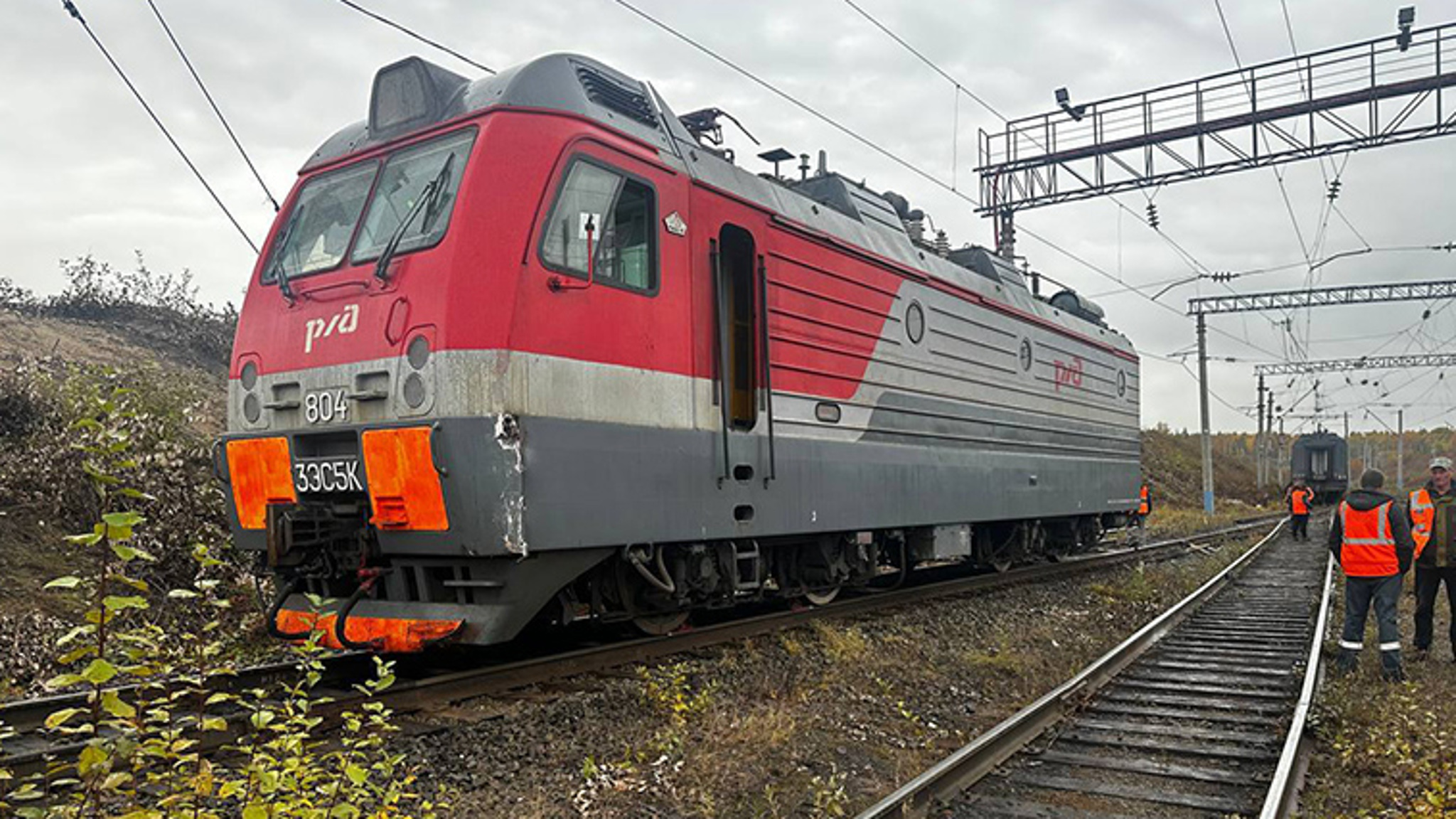 В Уруше сошел с рельсов электровоз