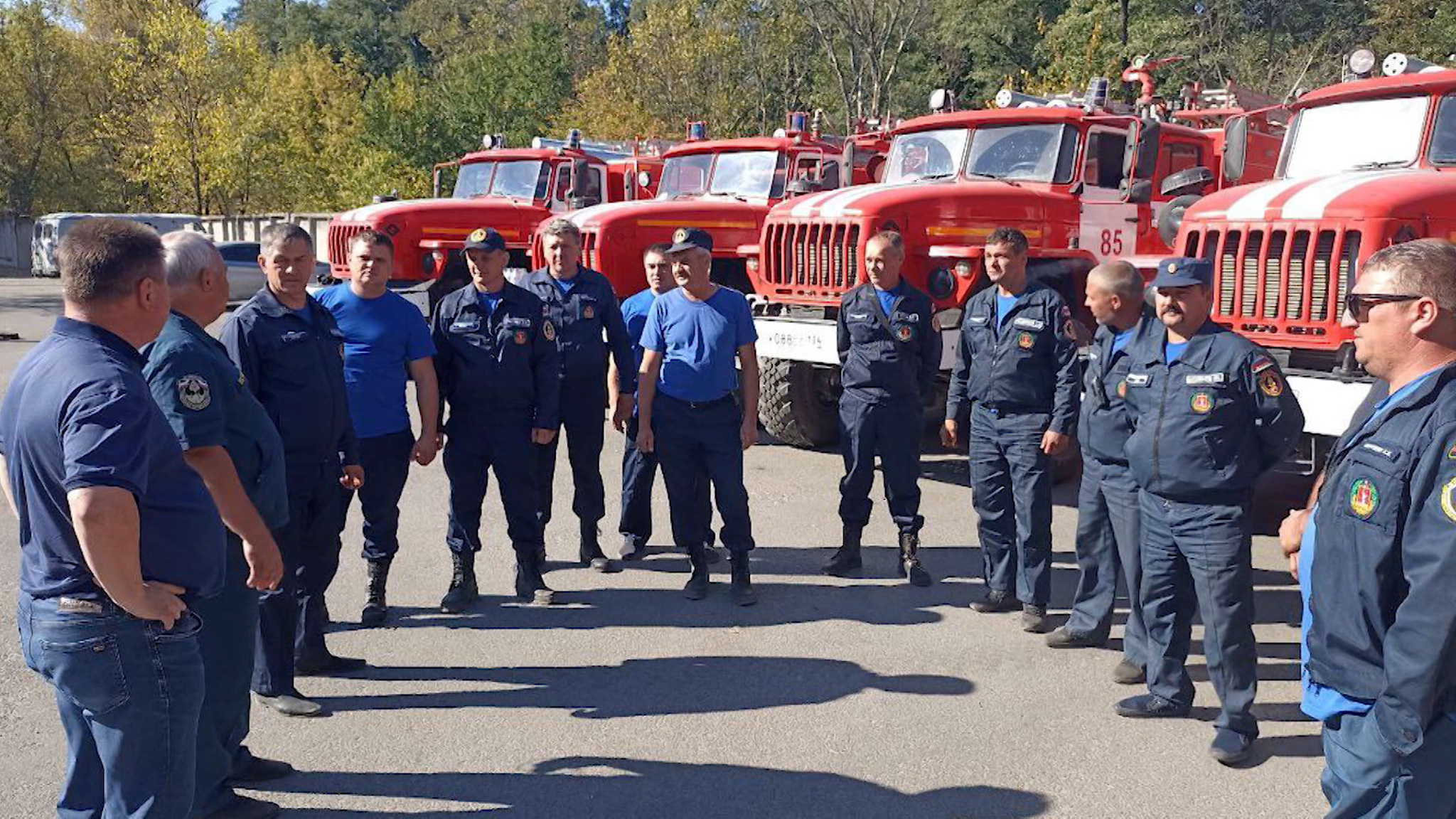 Волгоградские огнеборцы помогли потушить крупный лесной пожар в подшефном районе ЛНР