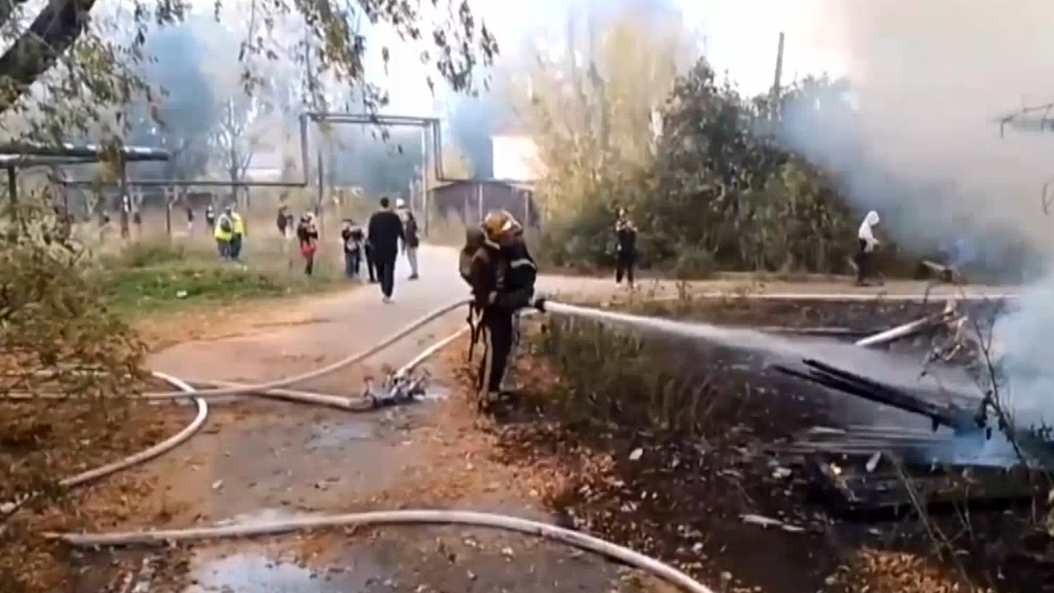 Деревянные постройки сгорели на улице Деповской в Йошкар-Оле