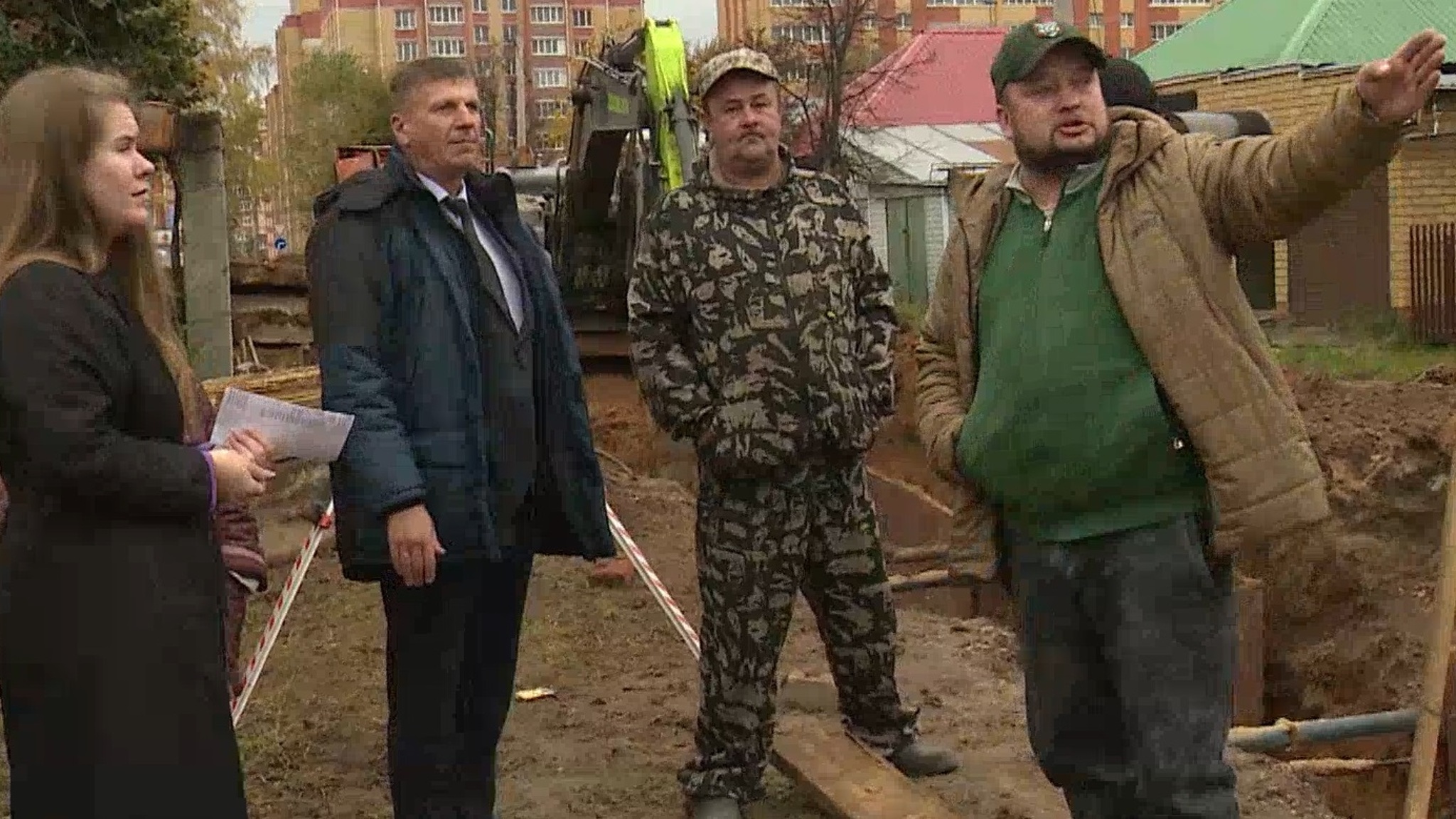 Жителей частного сектора Йошкар-Олы заставила понервничать раскопанная из-за новой многоэтажки дорога