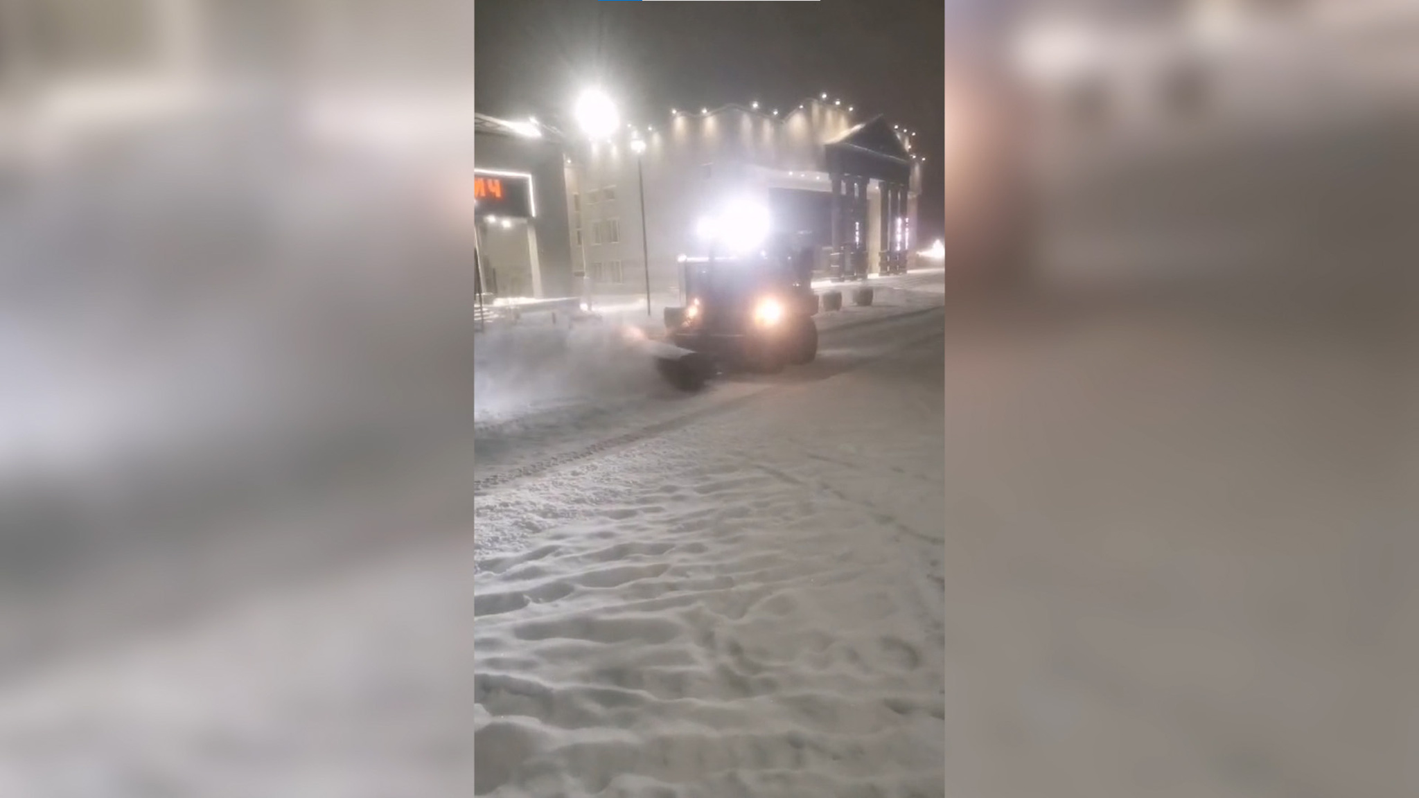 Сильный снегопад вновь накрыл Читу