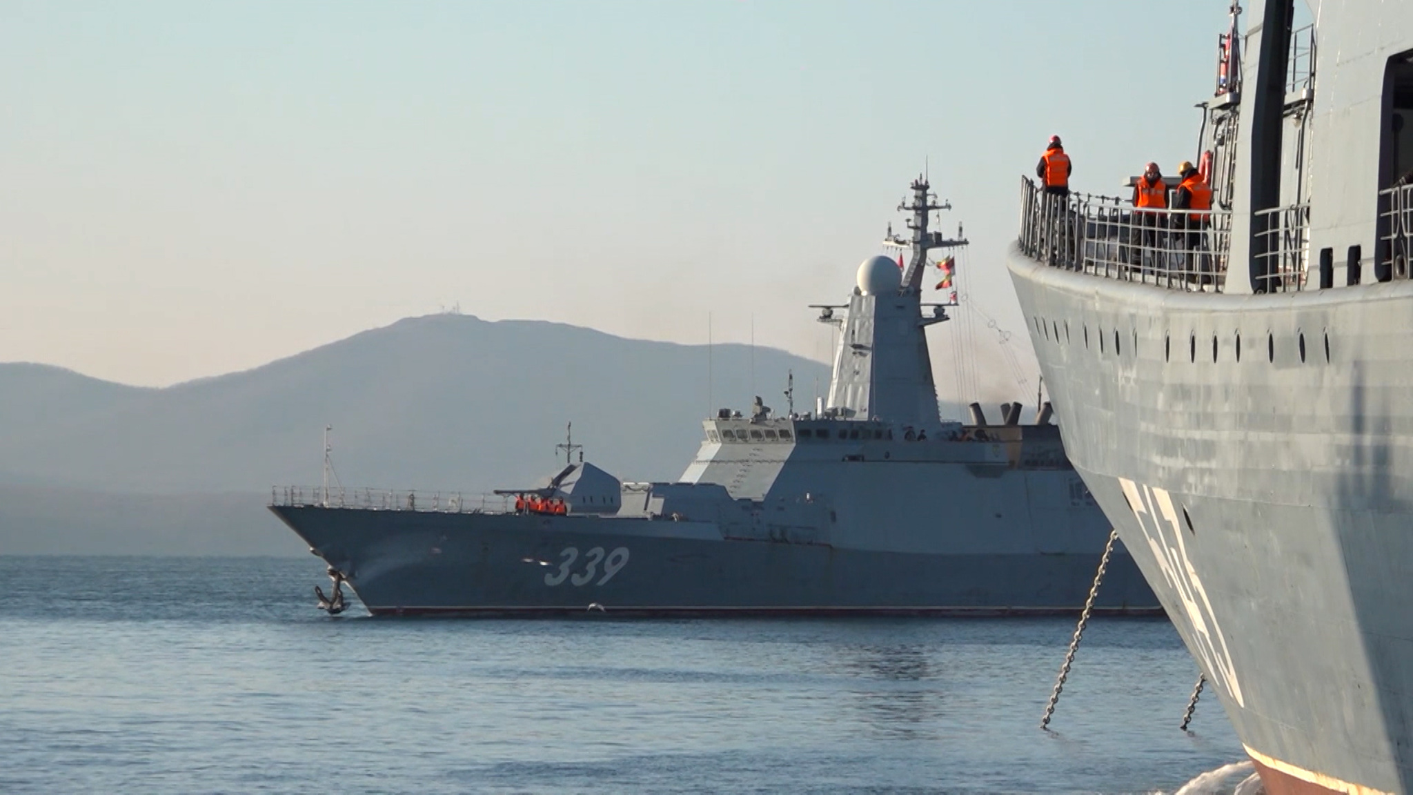 Отряд боевых кораблей Тихоокеанского флота вернулся на главную базу