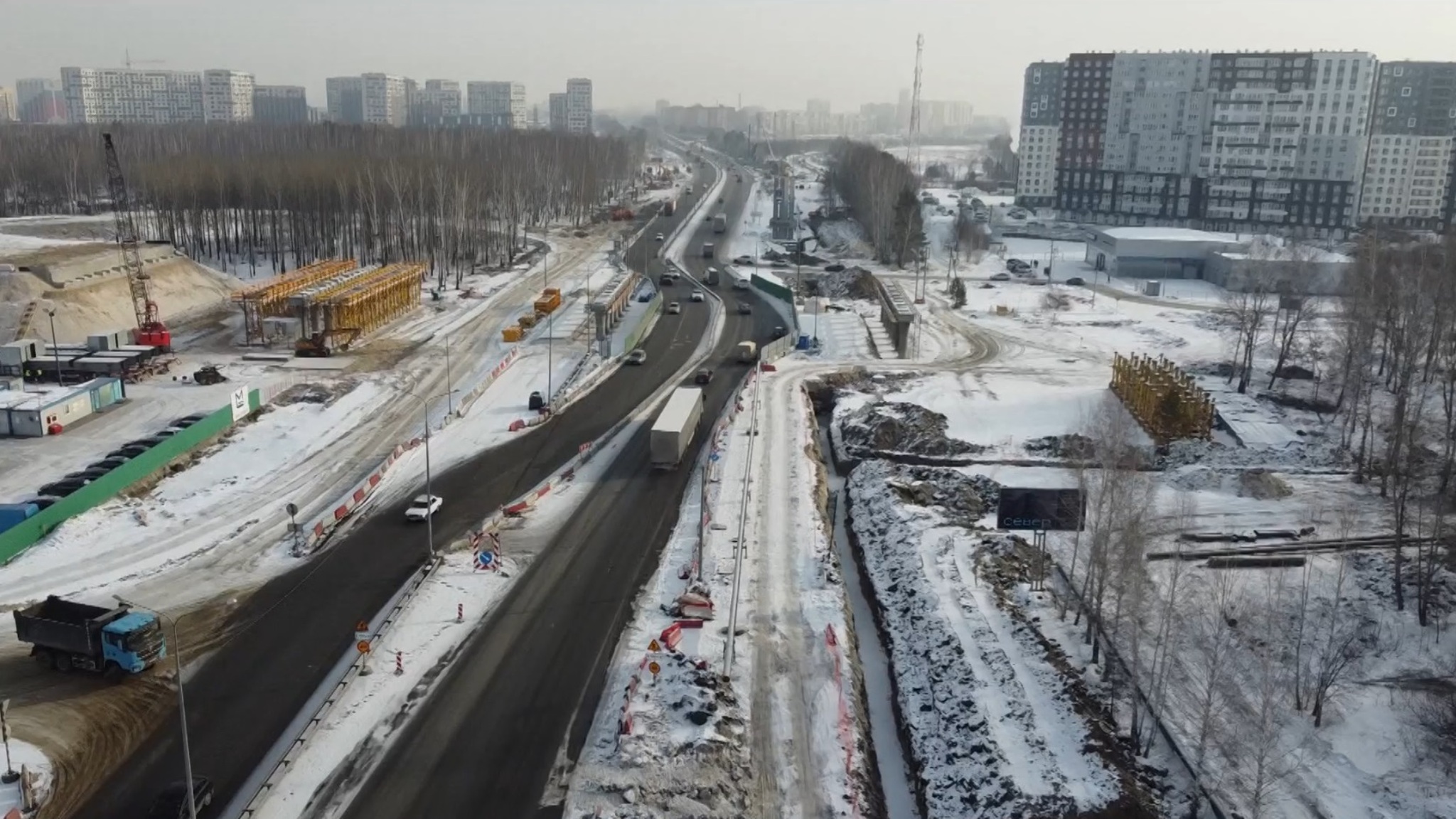 Строящуюся в Тюмени развязку на Московском тракте планируют открыть осенью 2026 года