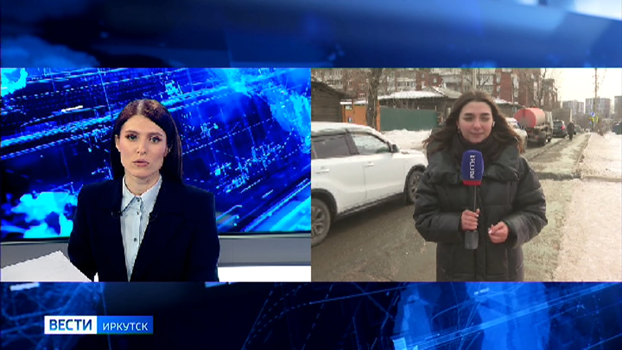 Прямое включение: пробки парализовали движение на дорогах в Правобережном округе Иркутска