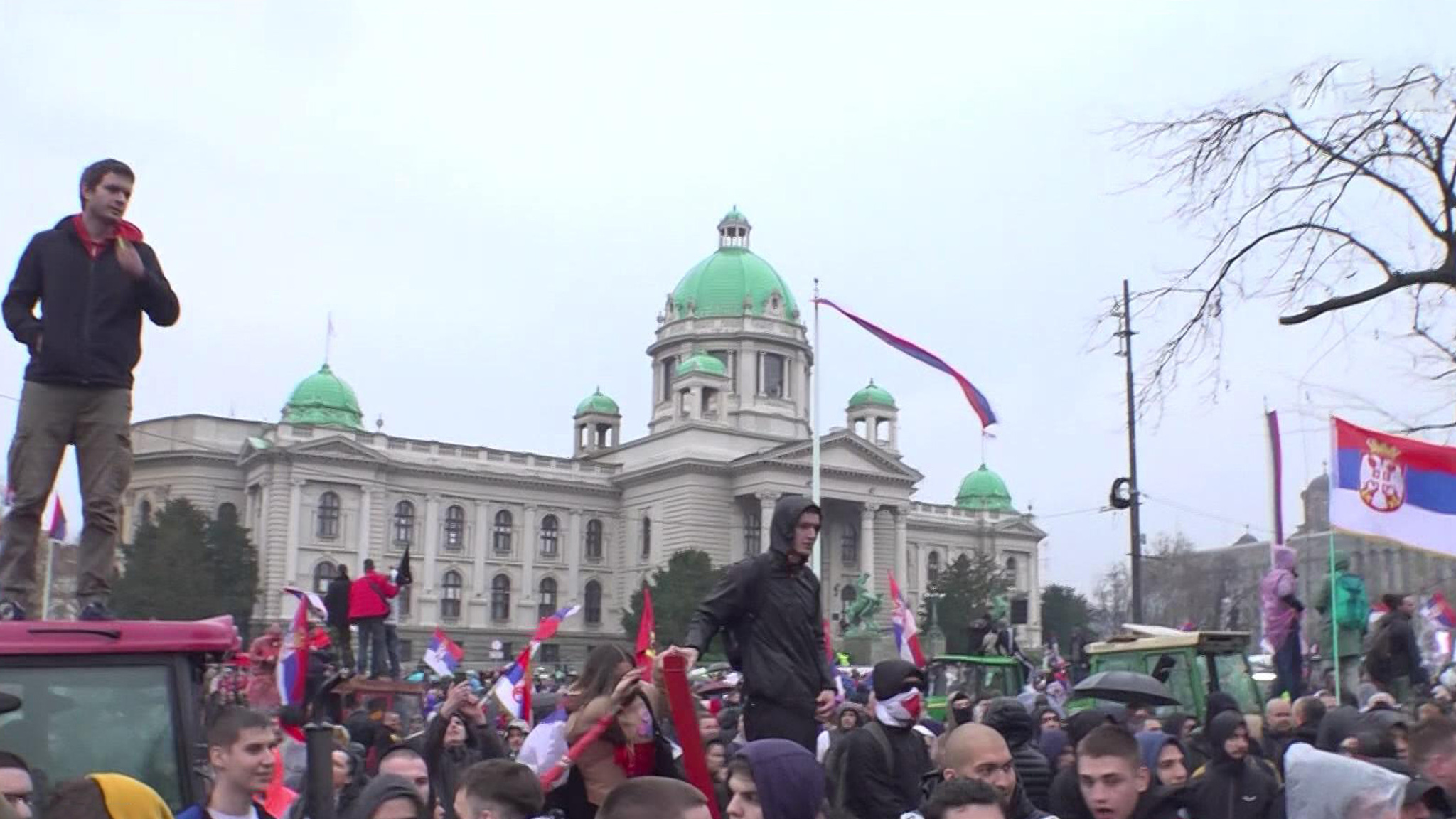 В столице Сербии проходят антиправительственные протесты