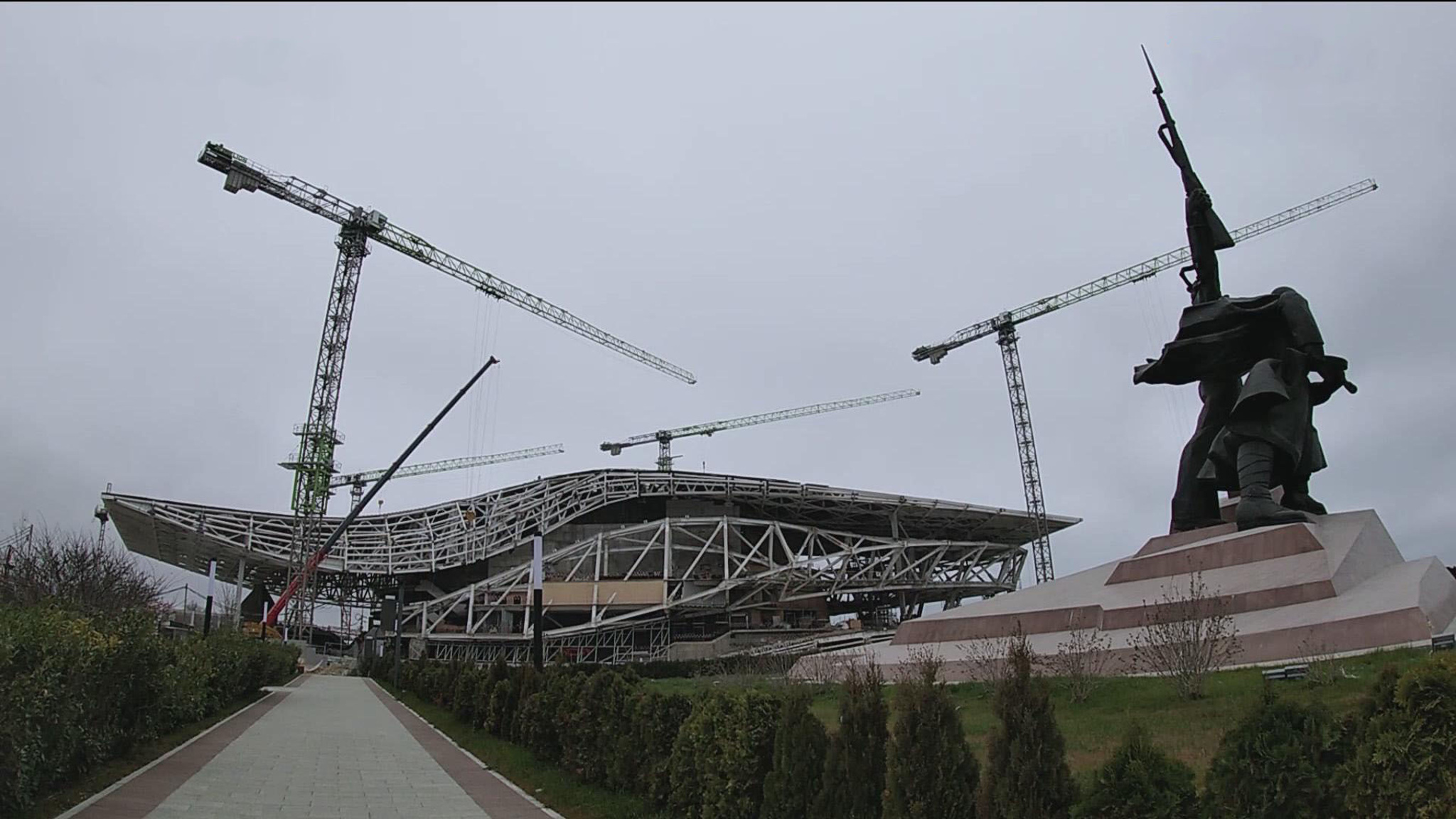 В Севастополе завершен монтаж металлоконструкций театра оперы и балета