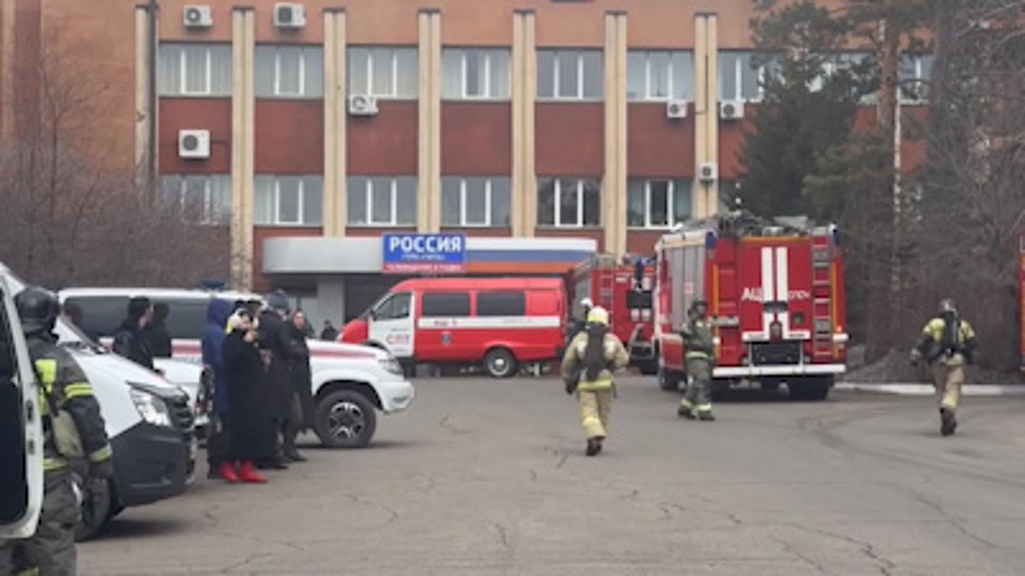 На базе ГТРК «Чита» состоялись пожарно-тактические учения