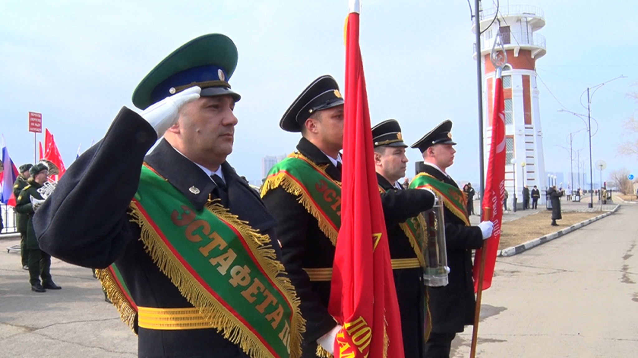 "Эстафета Победы" побывала сегодня в амурской столице