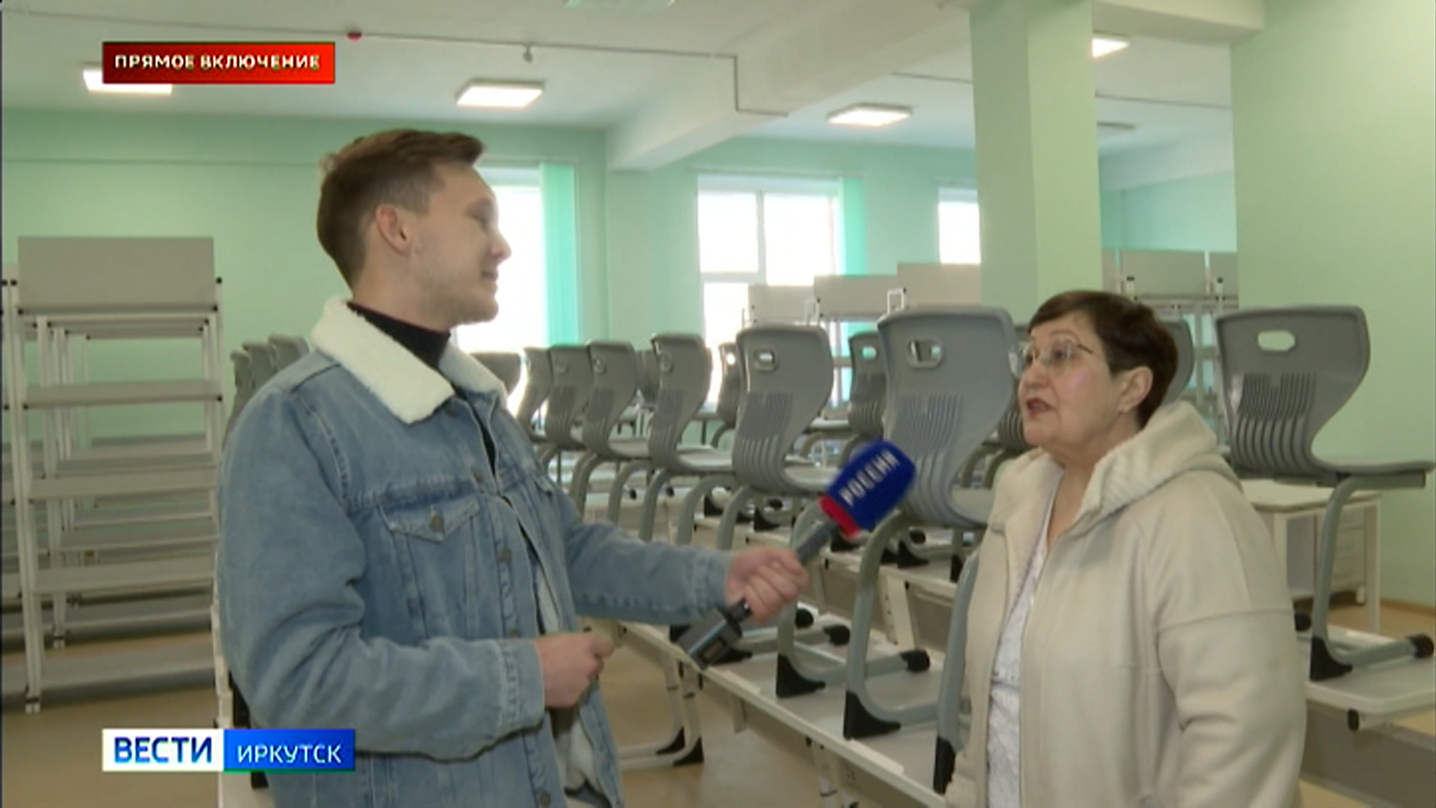 Прямое включение: на 98 процентов готов новый блок начальных классов школы № 75 в Иркутске