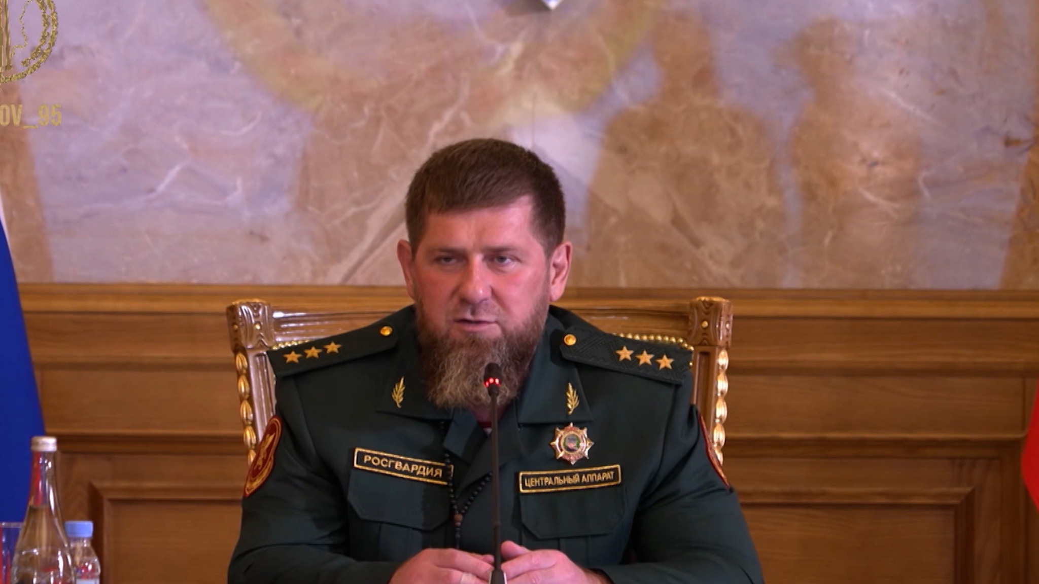 В Чечне простились с погибшим полицейским