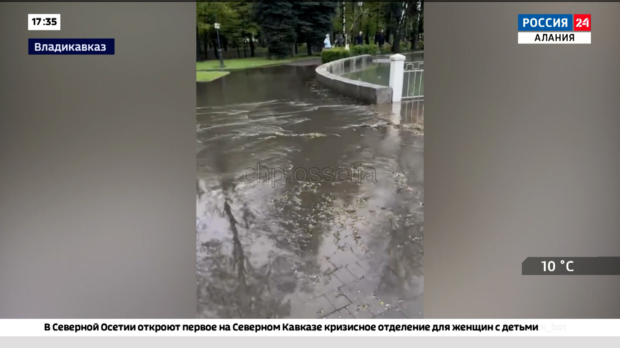 В пруду Центрального парка резко увеличился уровень воды