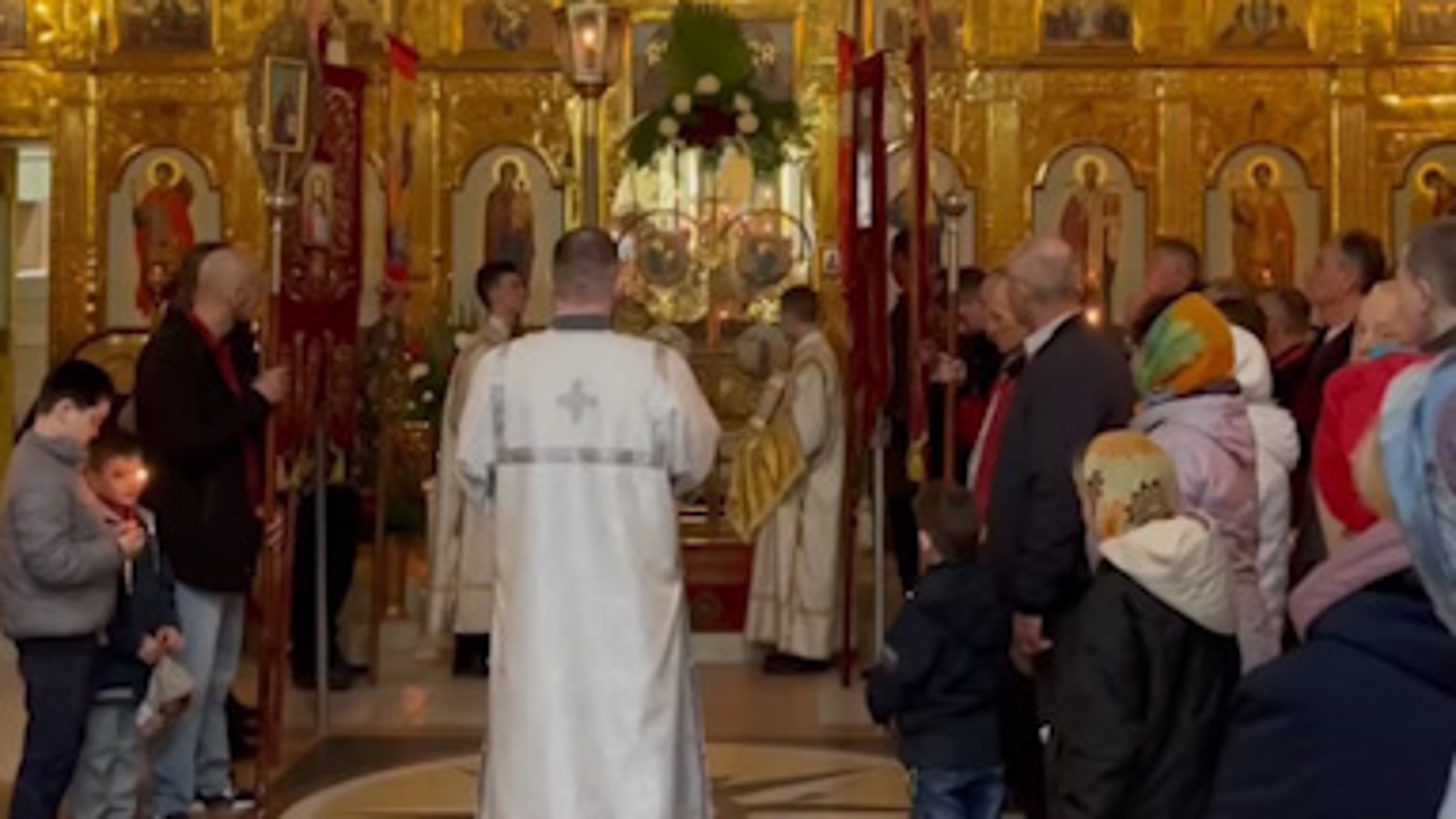 В Краснокаменске прошла Пасхальная служба