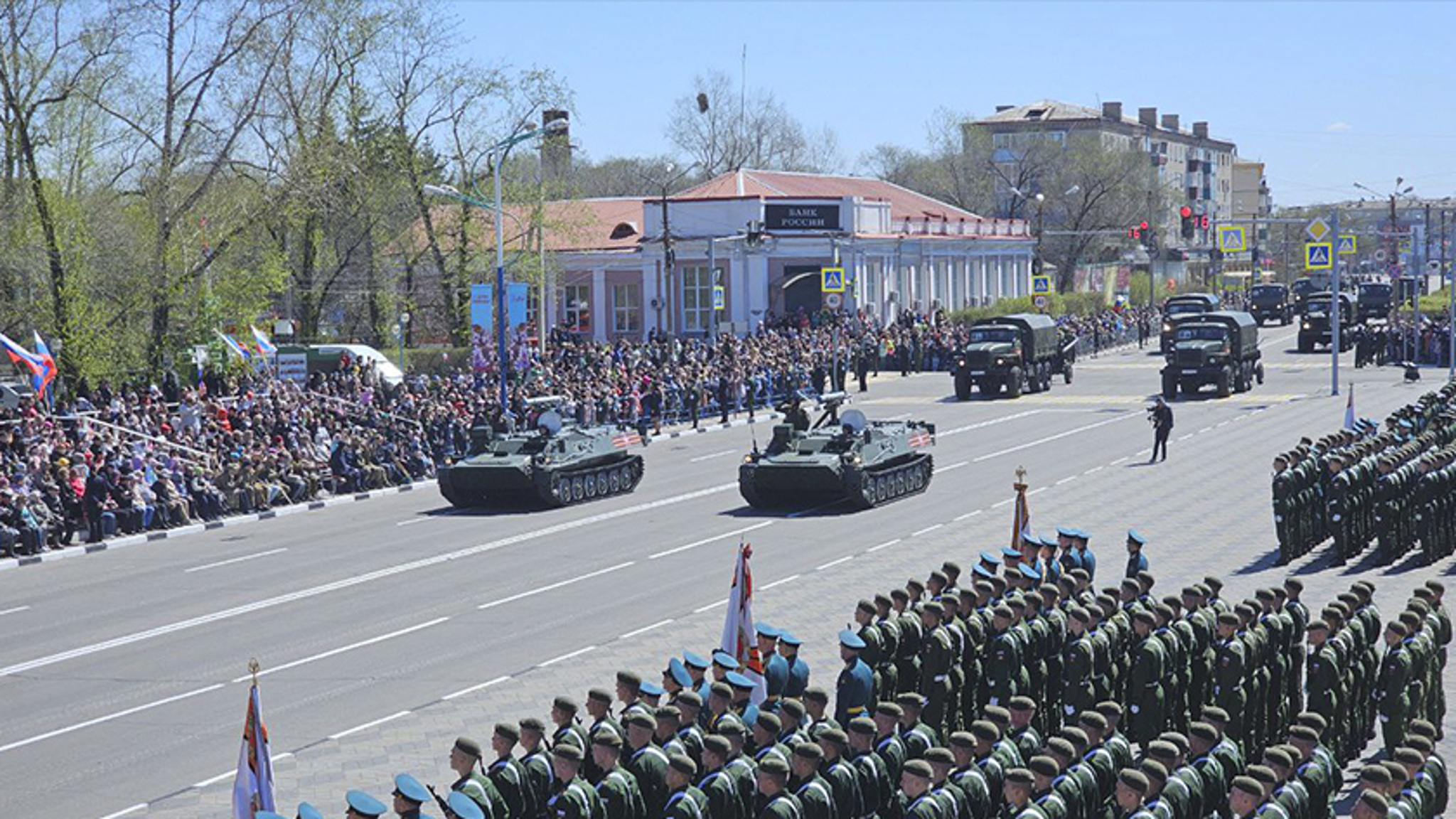 В Белогорске идет активная подготовка к военному параду, посвященному 80-летию Великой Победы