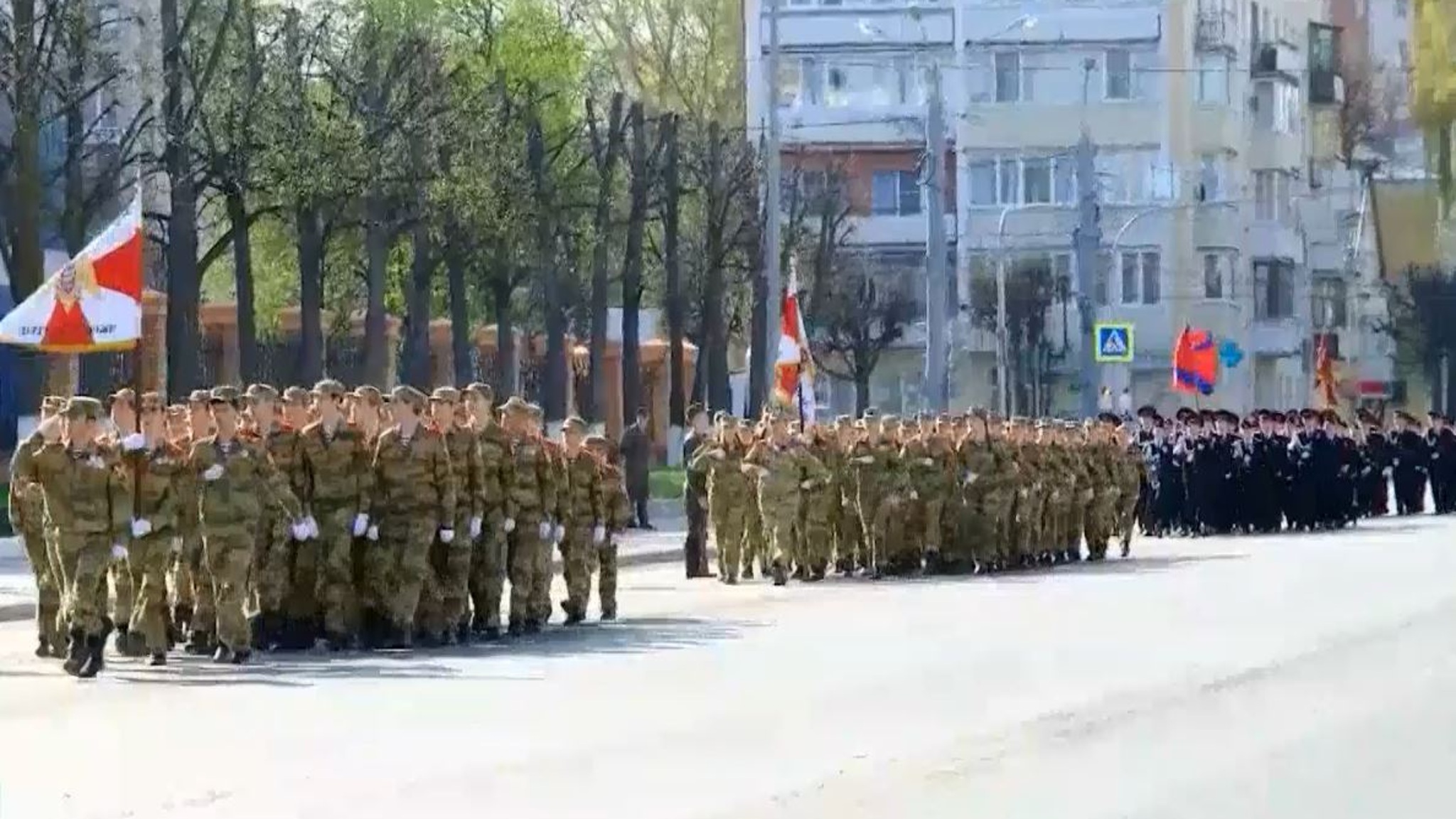 В Йошкар-Оле кадеты Росгвардии готовятся к торжественному шествию ко Дню Победы