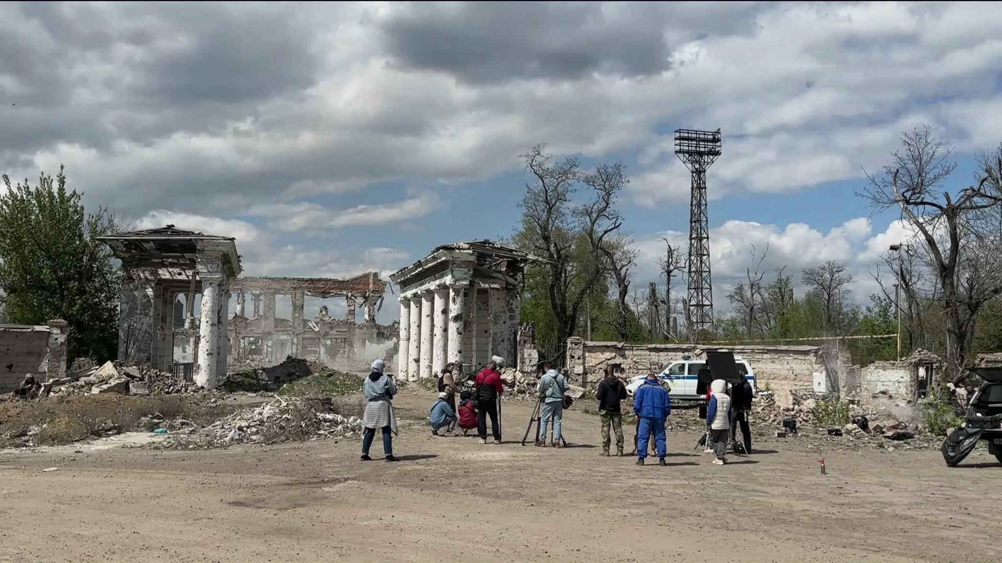В Мариуполе идут съемки короткометражного фильма "Друзья"