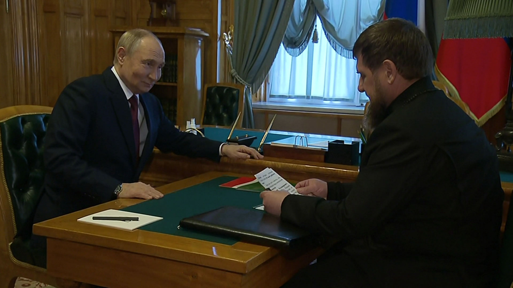 Кадыров рассказал Путину о том, как развивается Чеченская республика