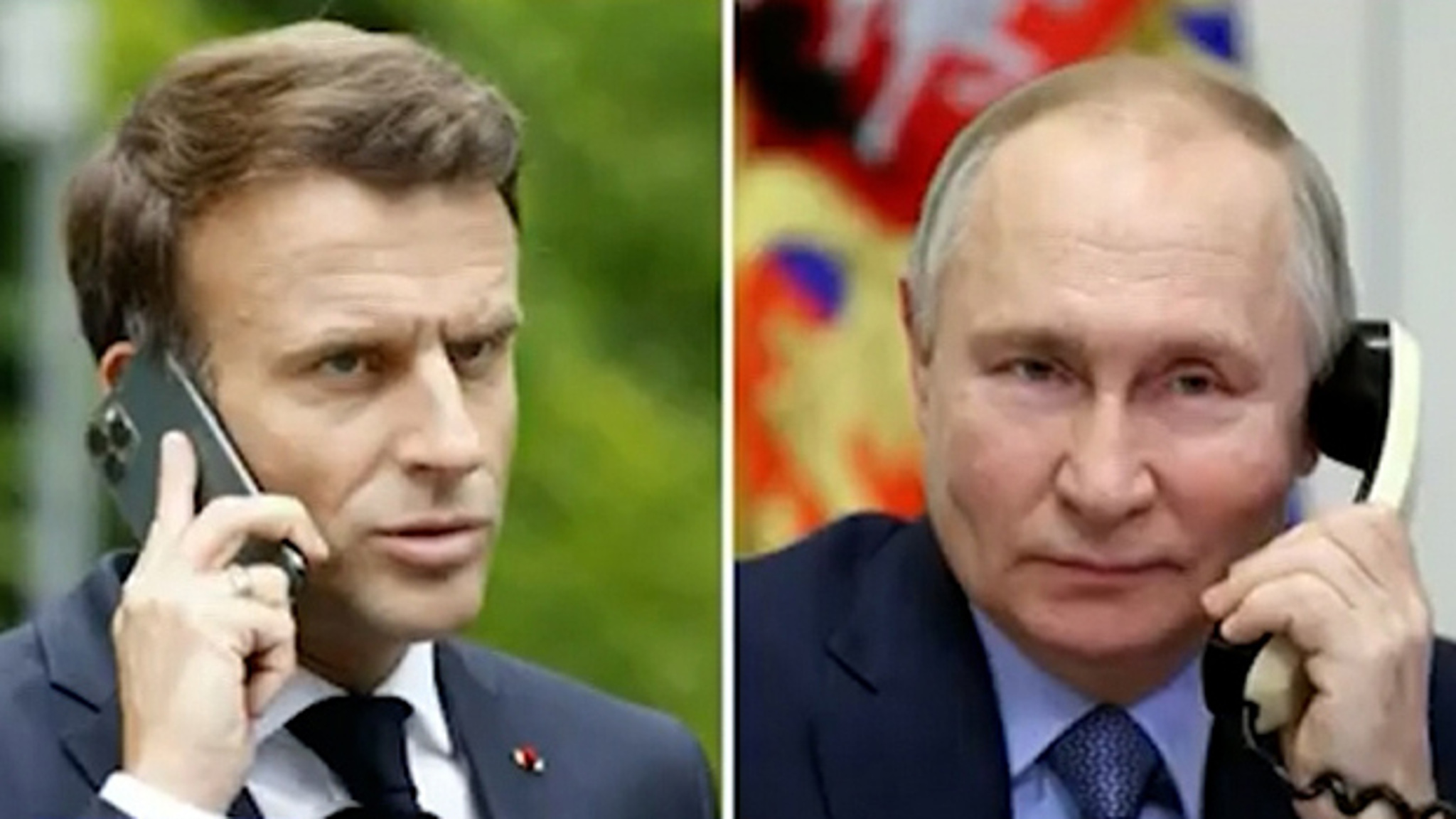 В Париже обсуждают телефонную беседу Путина и Макрона