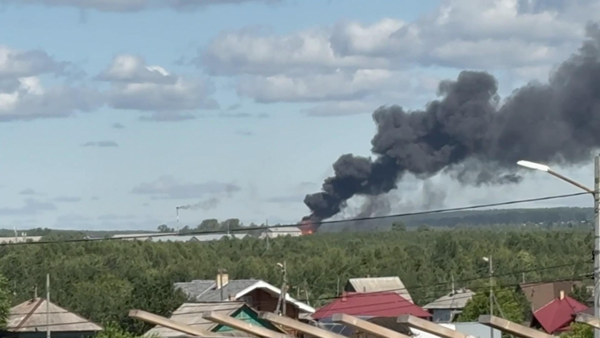 В исправительной колонии "Белый лебедь" произошел пожар