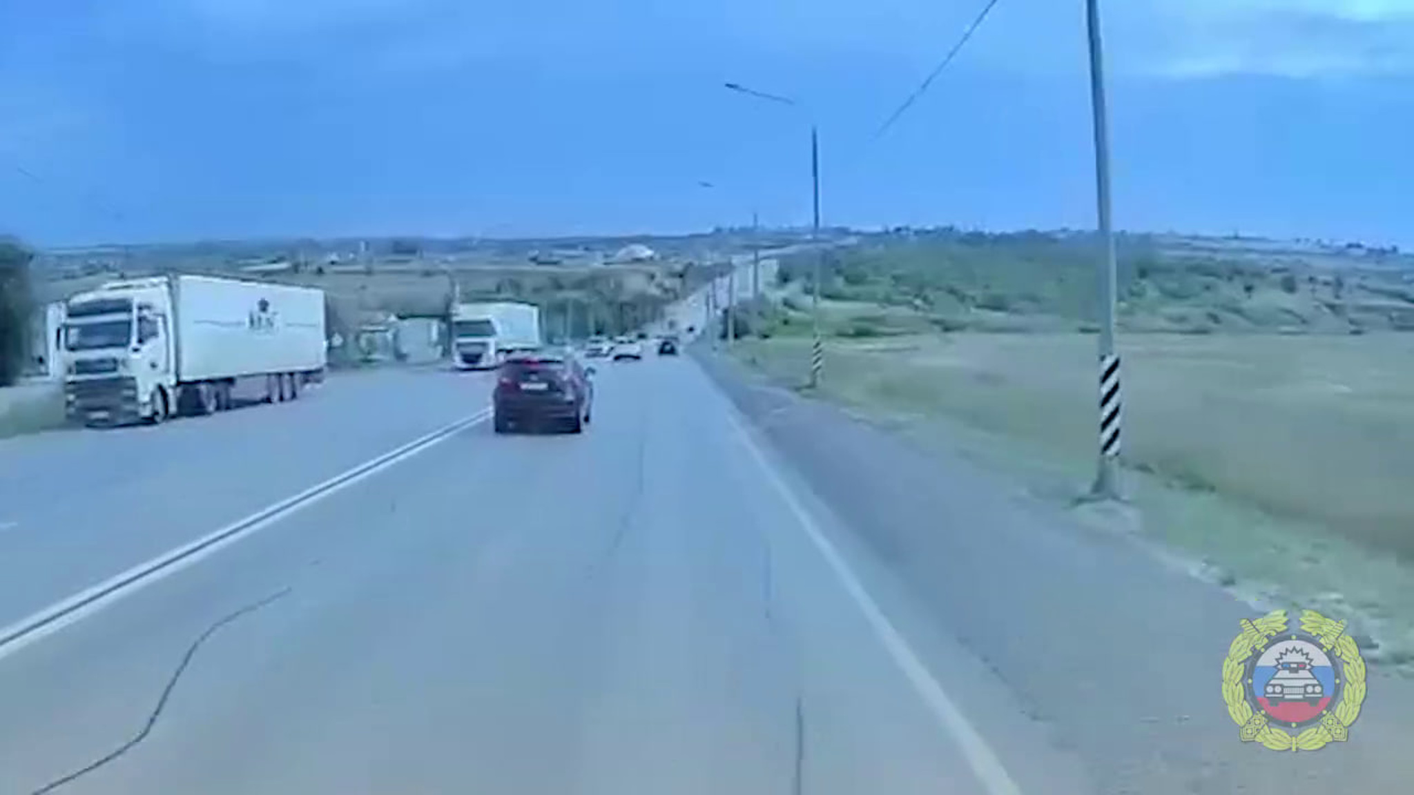 Появилось видео лобового столкновения на Третьей продольной в Волгограде