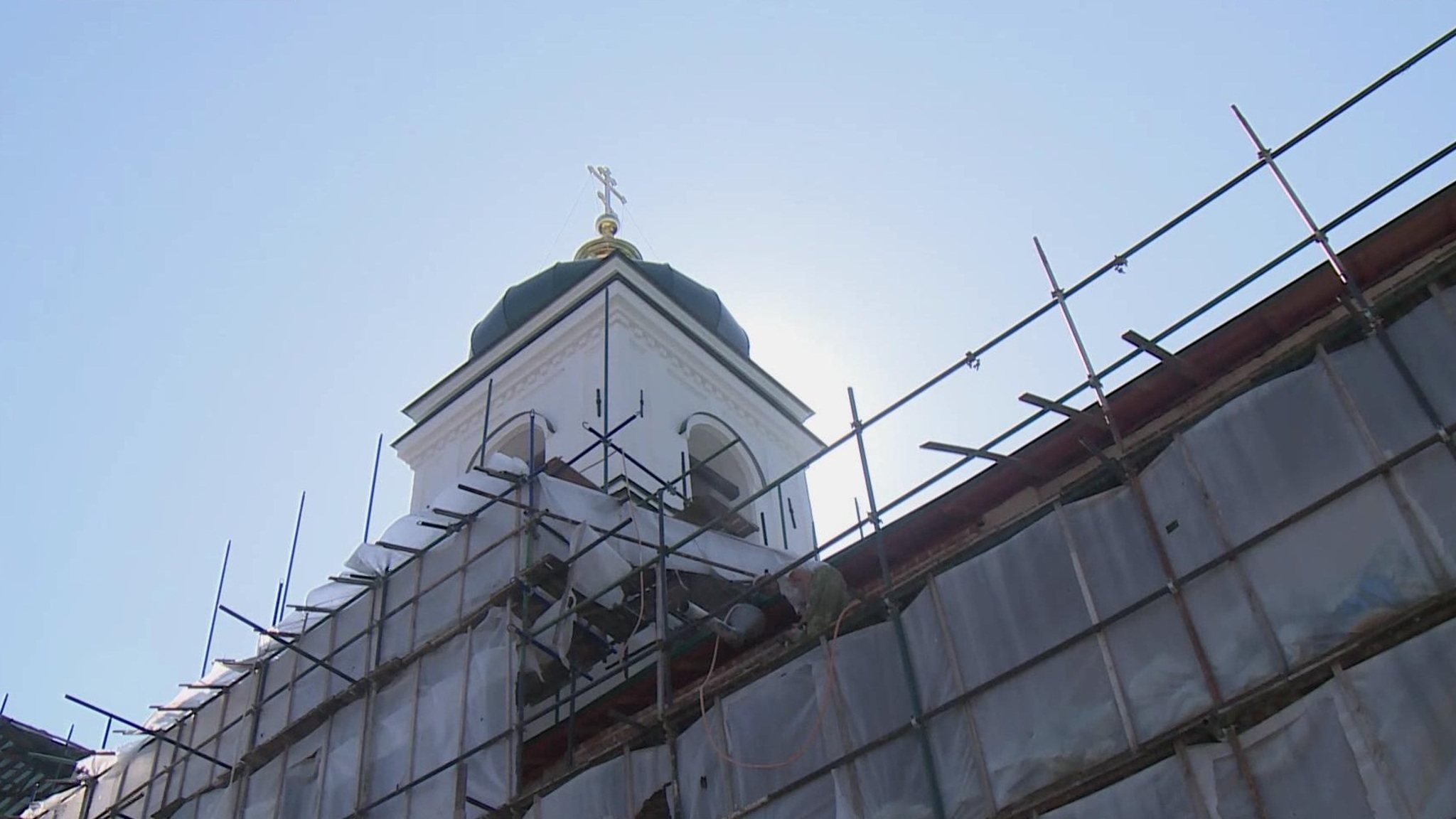 Стефановскую церковь Мирожского монастыря реставрируют в Пскове