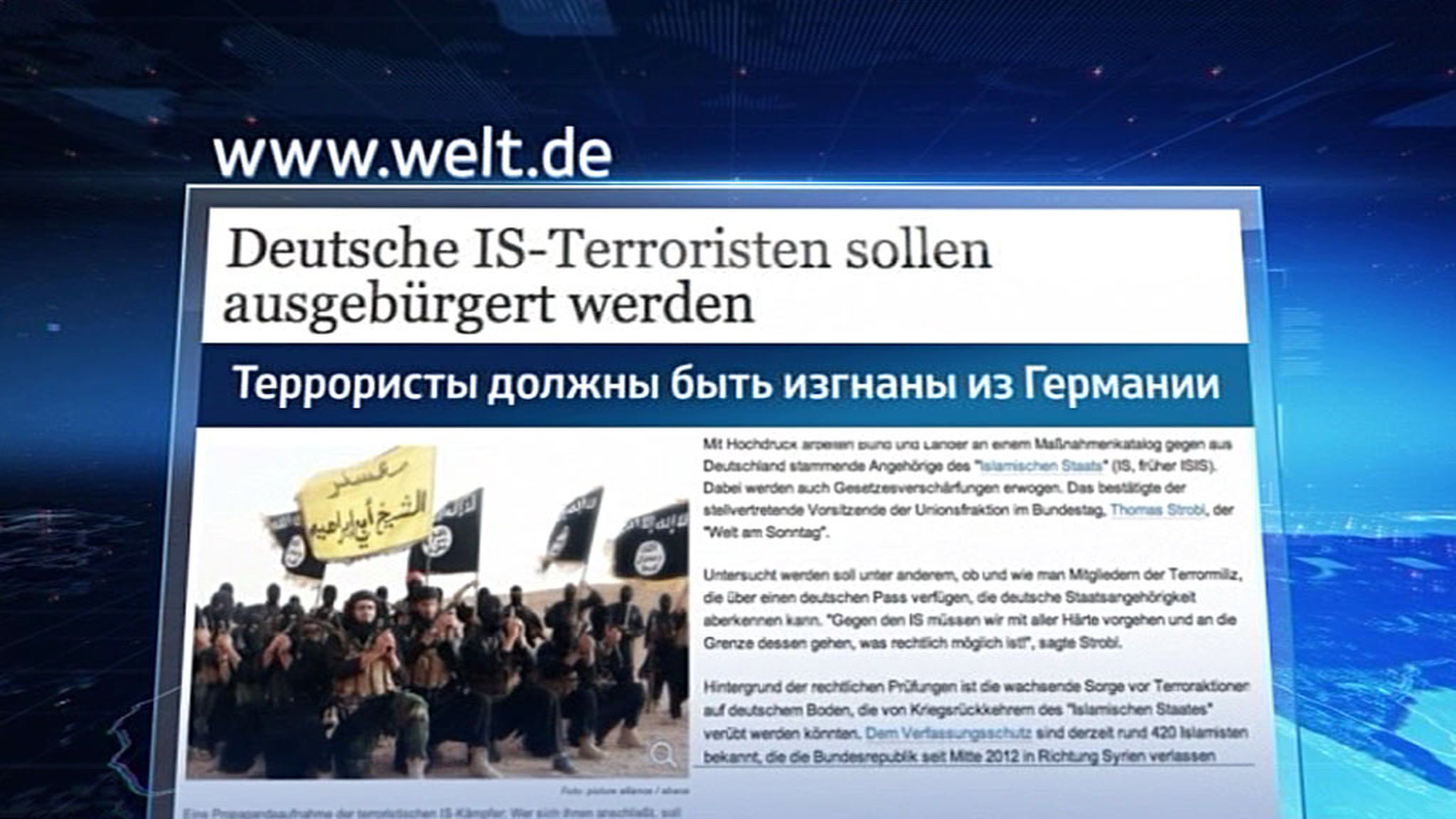У боевиков "Исламского государства" хотят отнять немецкие паспорта