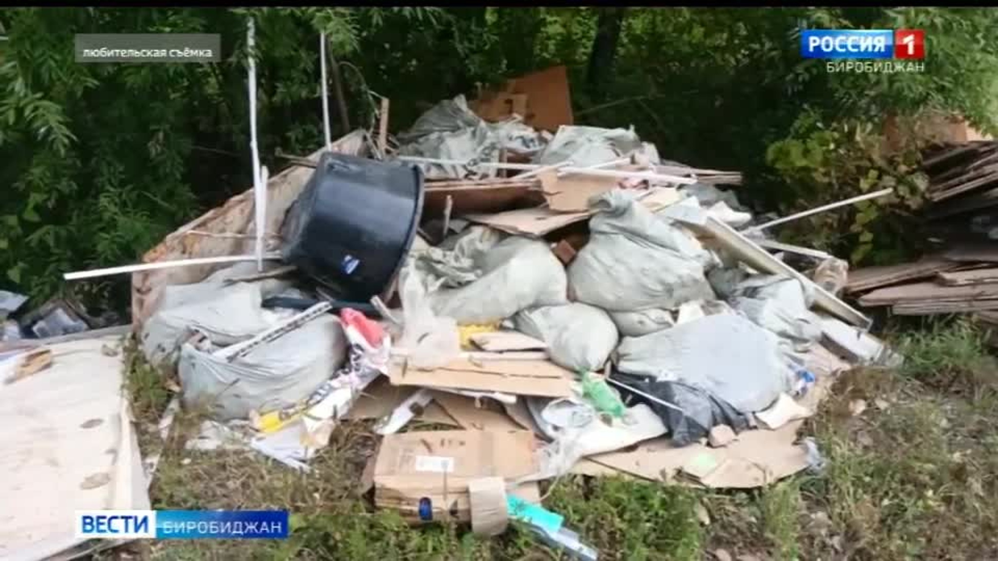 Несанкционированная свалка в Биробиджане возмутила людей