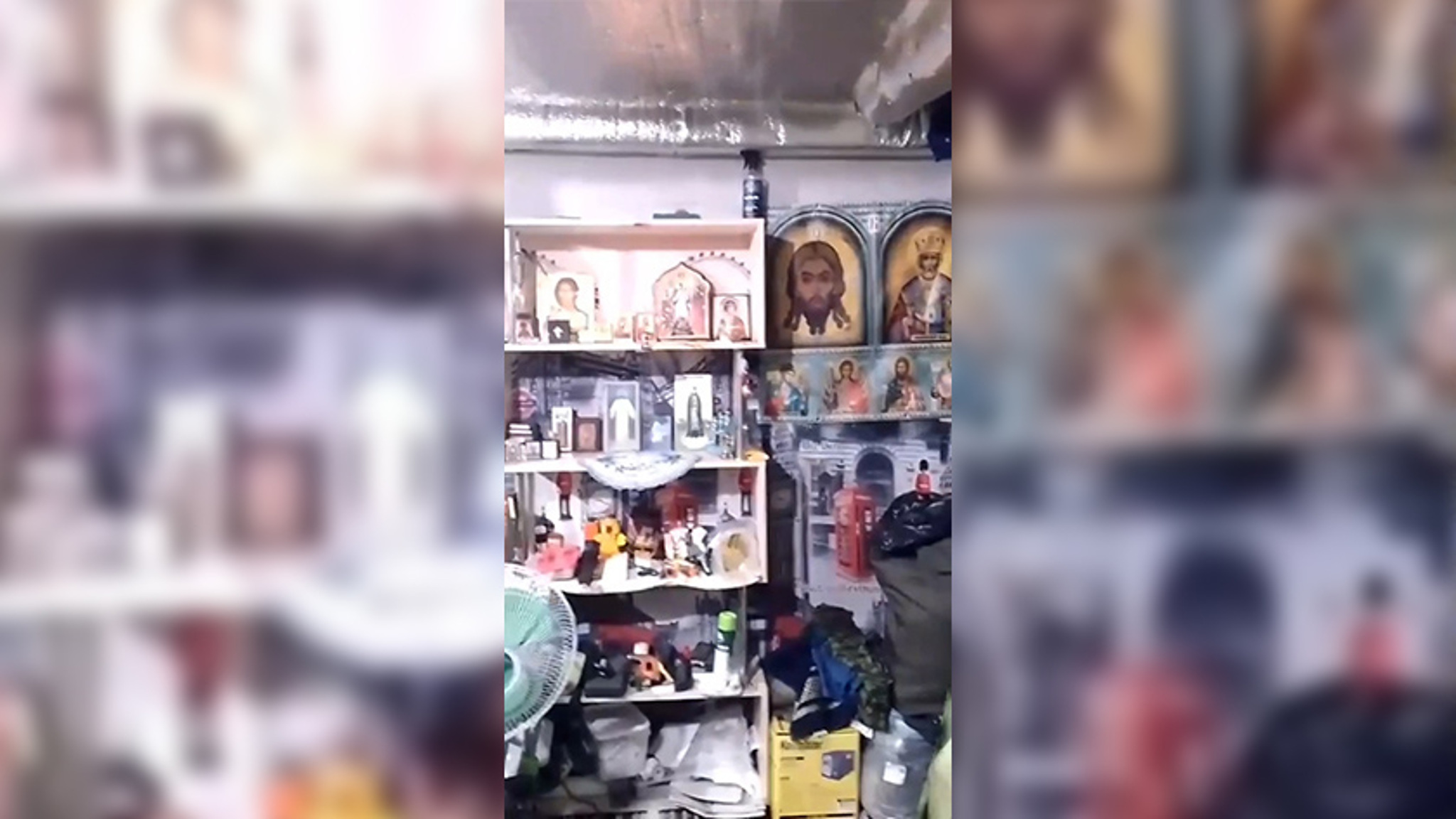 Бойцы Краснолиманского направления создали иконостас в своём блиндаже