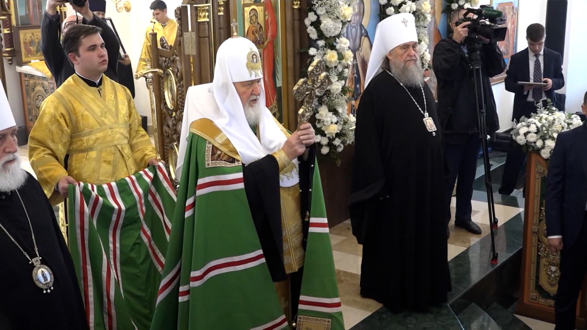 Патриарх Кирилл освятил храм преподобного Сергия Радонежского в Астане