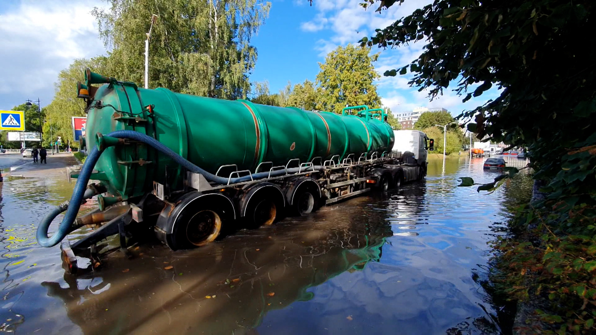 Ночной ливень обрушил на Выборг полумесячную норму осадков