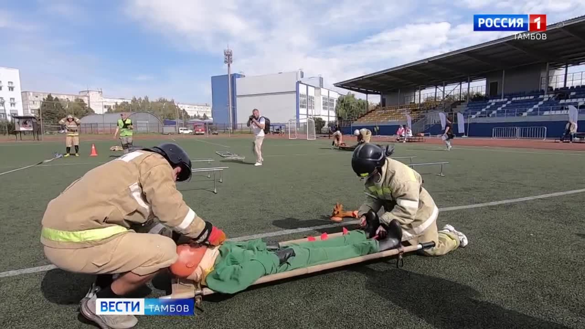 Первенство по пожарно-спасательному спорту провели среди студентов и школьников