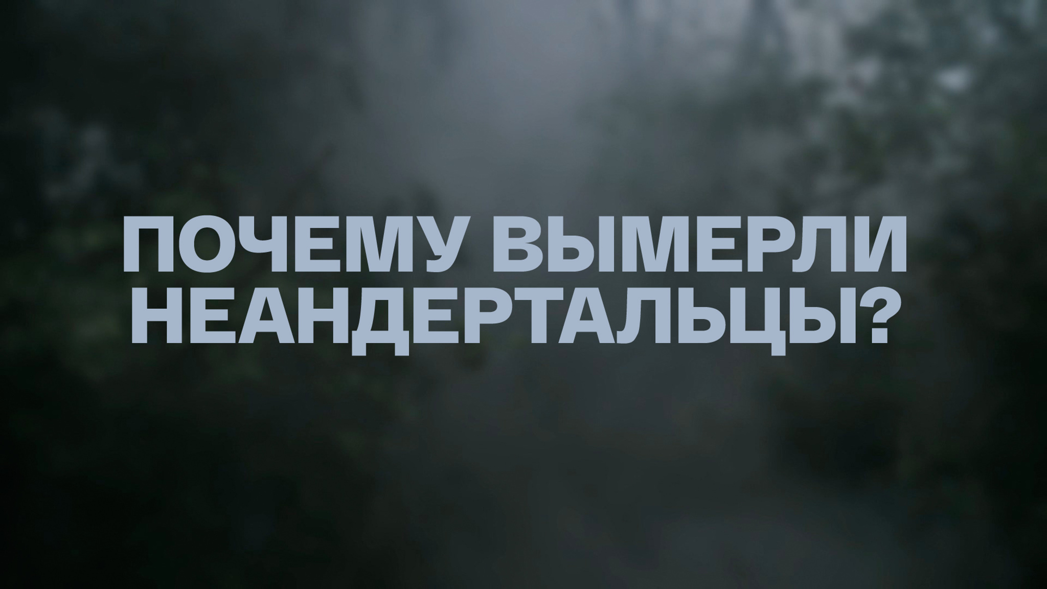 Почему вымерли неандертальцы?