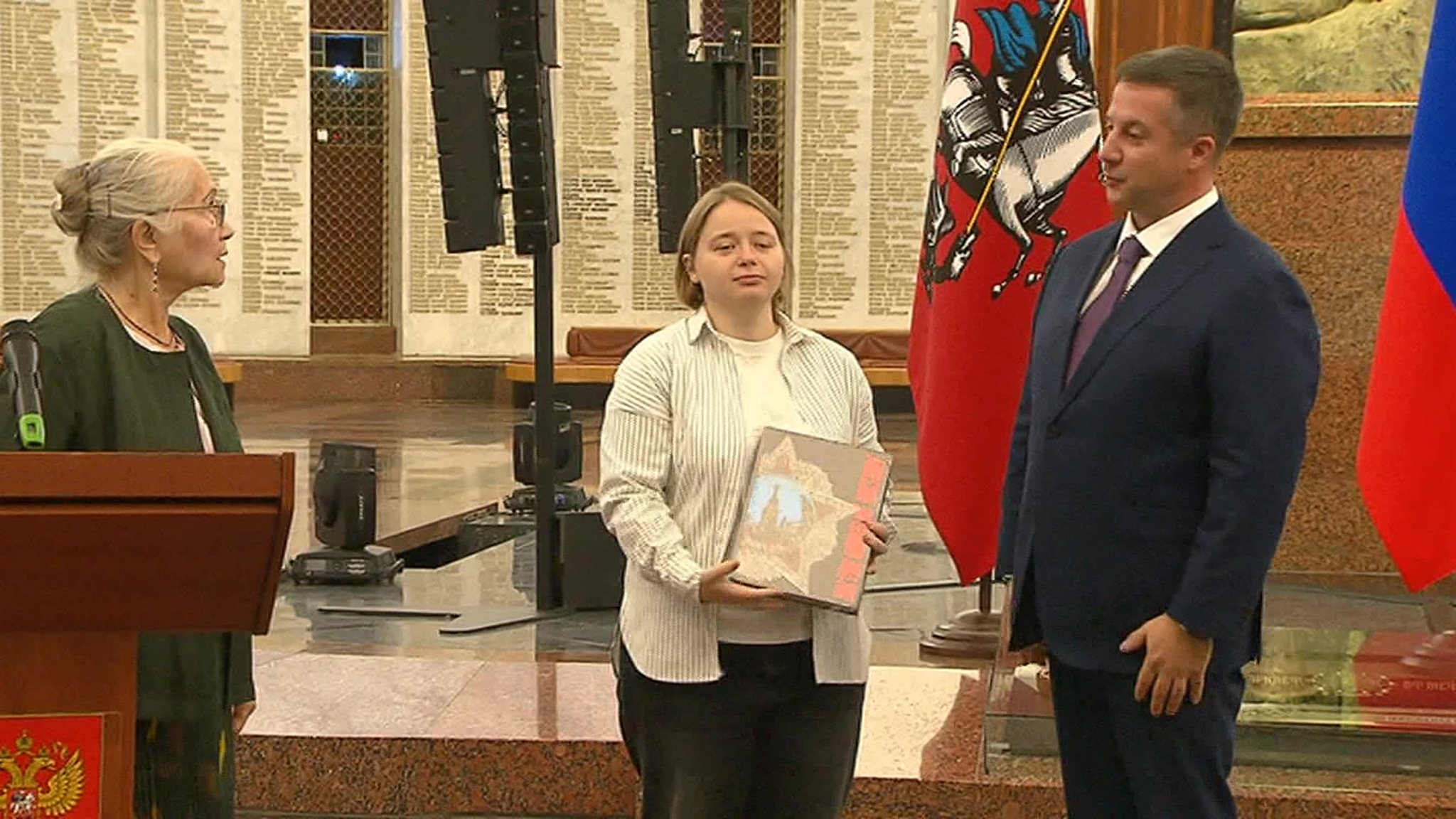 В Зале Славы Музея Победы прошла торжественная церемония передачи книги «Орден «Победа»