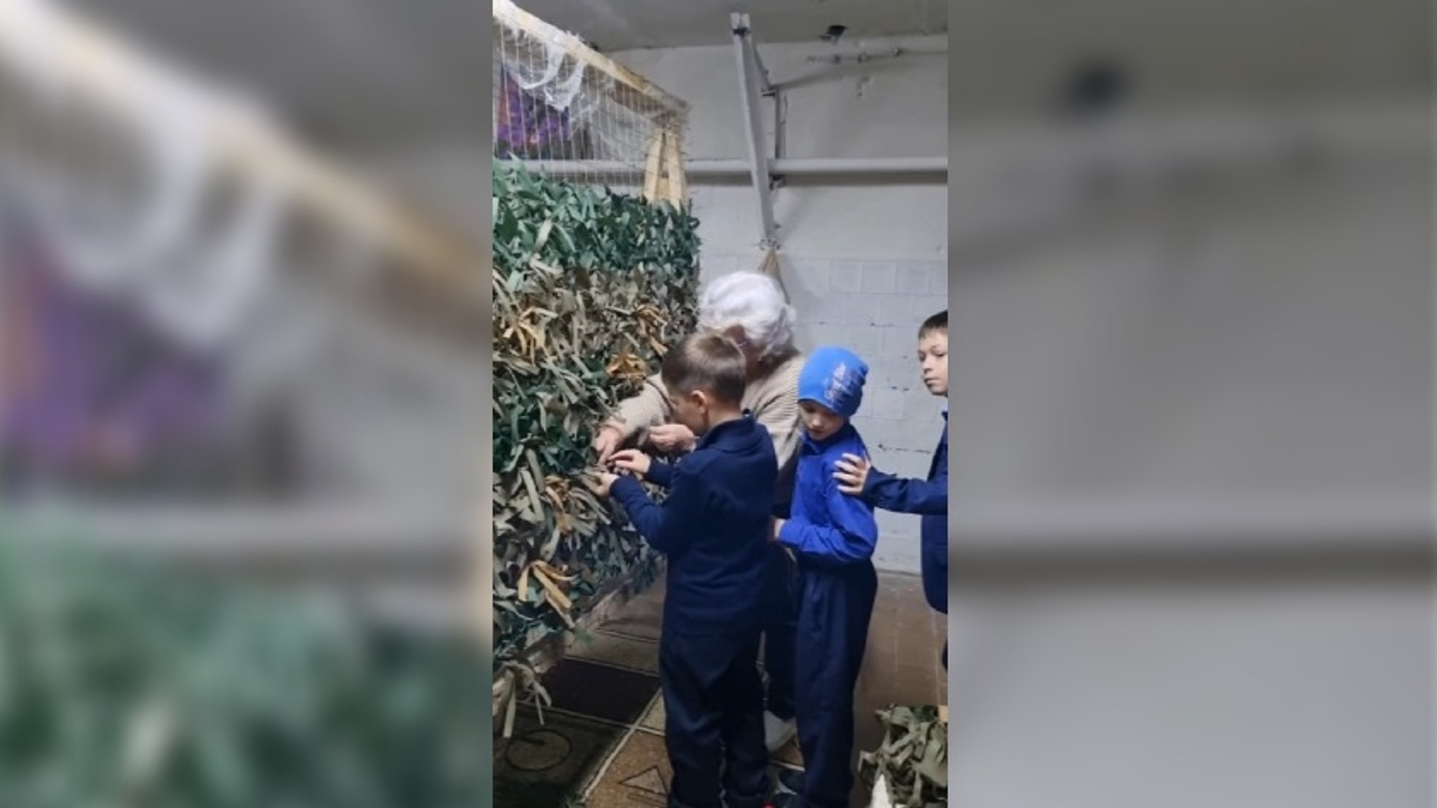 Юные патриоты из Белогорья создали масксети для защитников с СВО