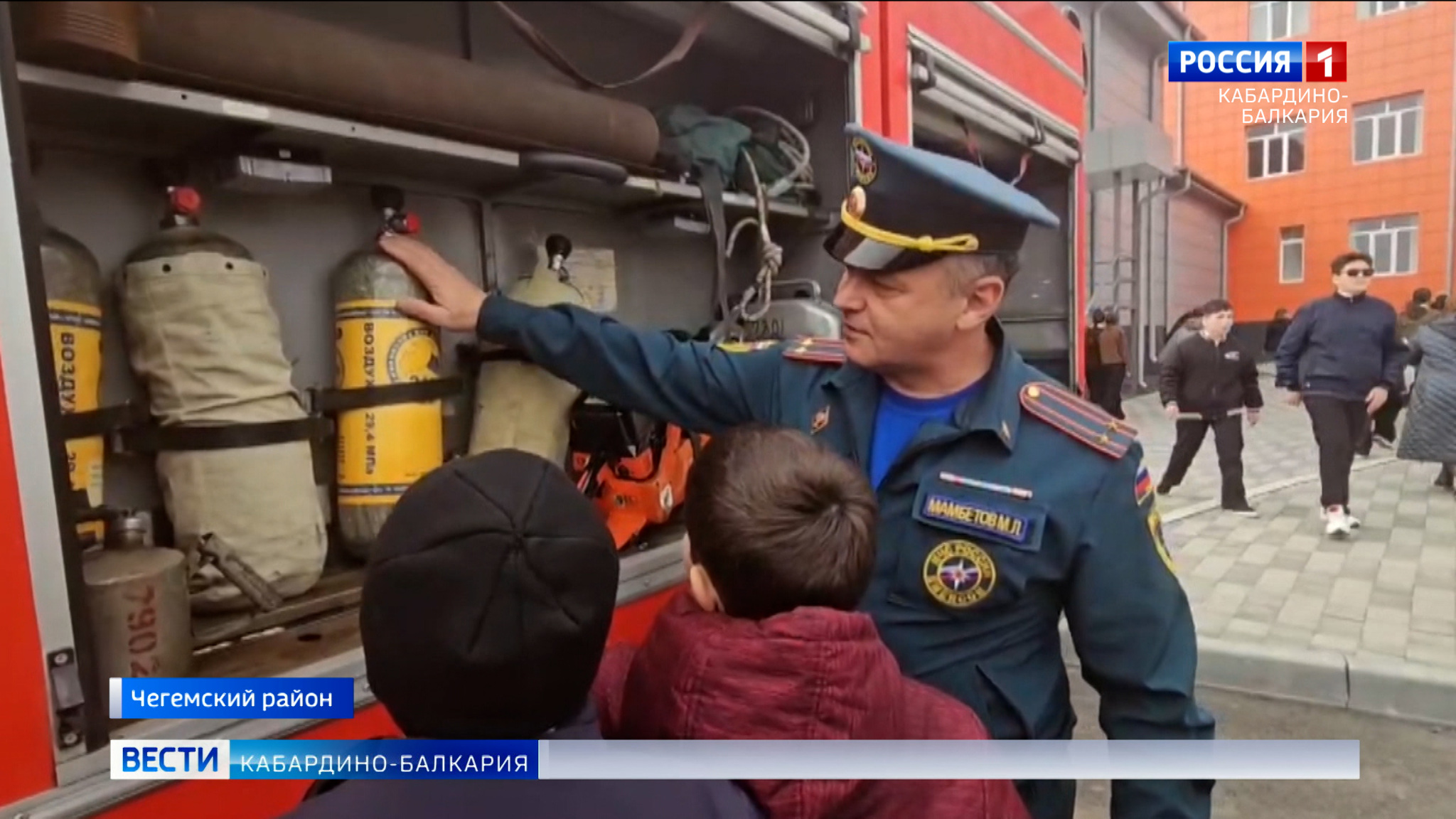 В Чегеме провели учения по пожарной безопасности