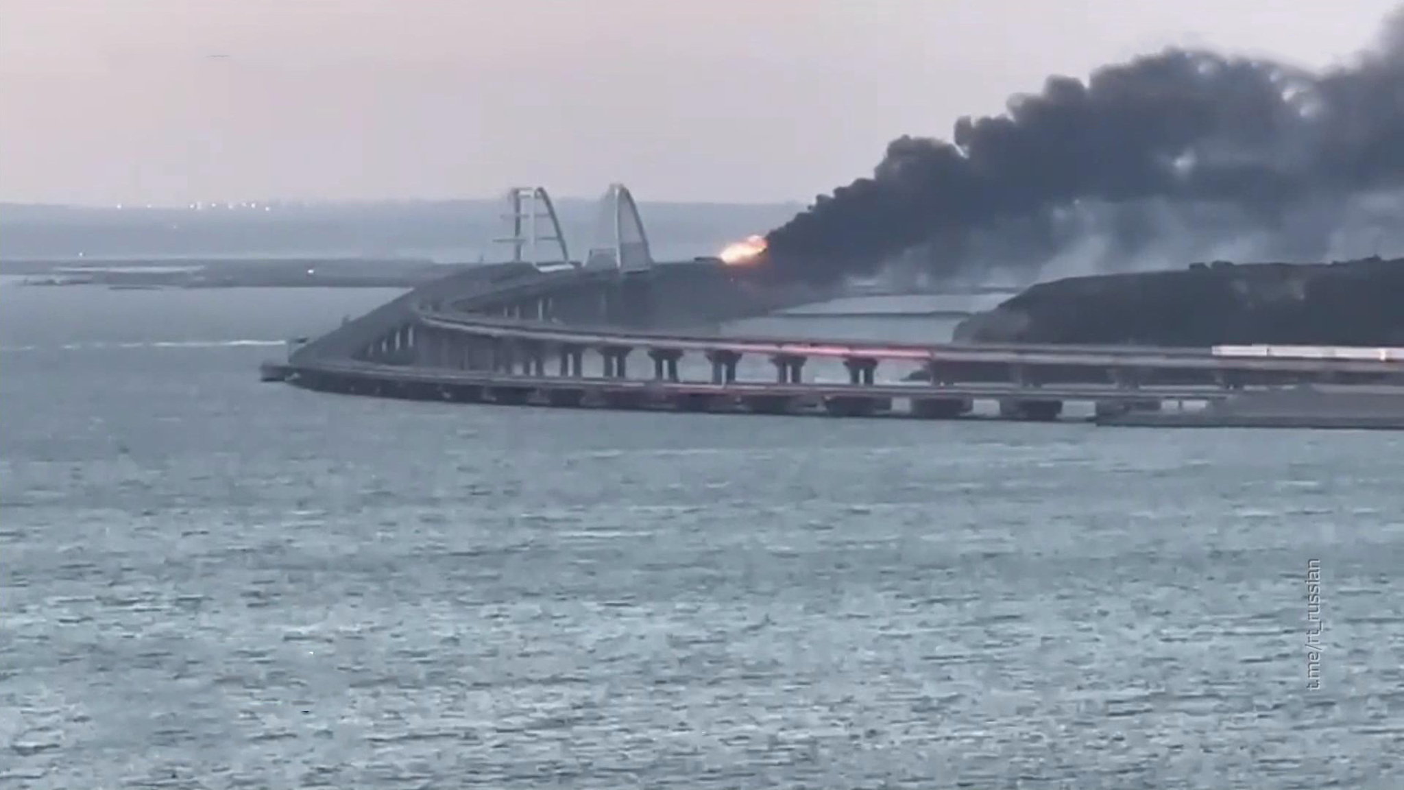 Строители в рекордные сроки восстановили Крымский мост после теракта 2022 года