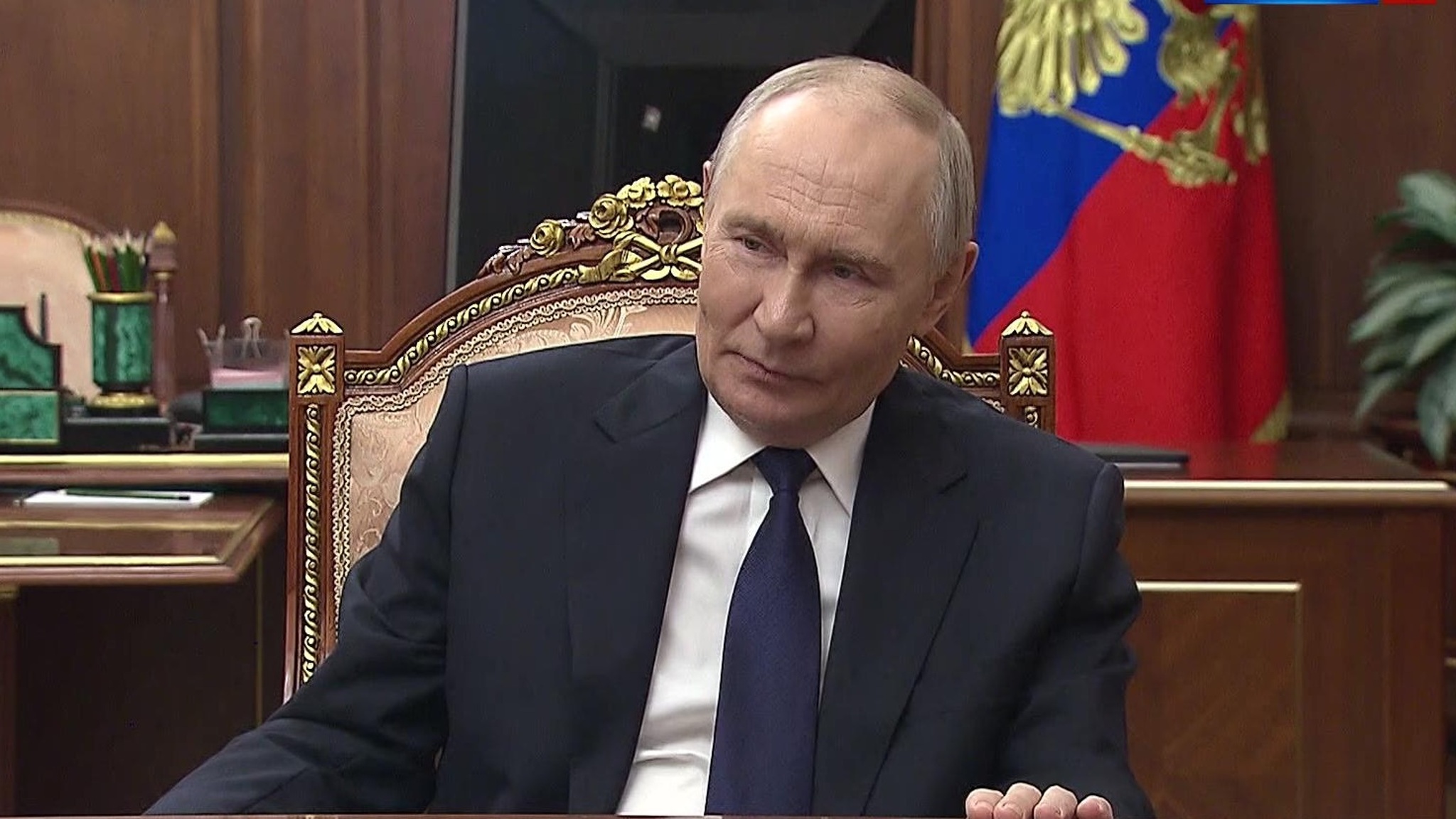 Хинштейн доложил Путину о ходе восстановления Курской области