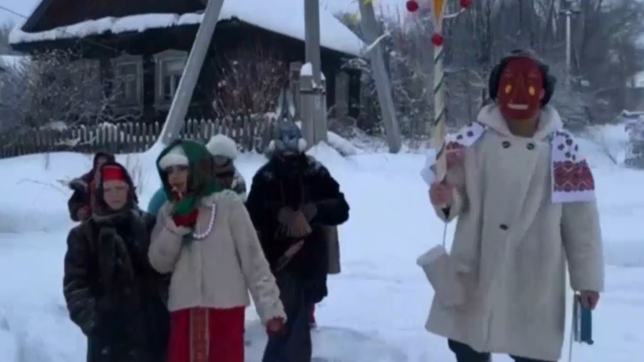 В соцсетях набирает популярность видео колядок в Горномарийском районе