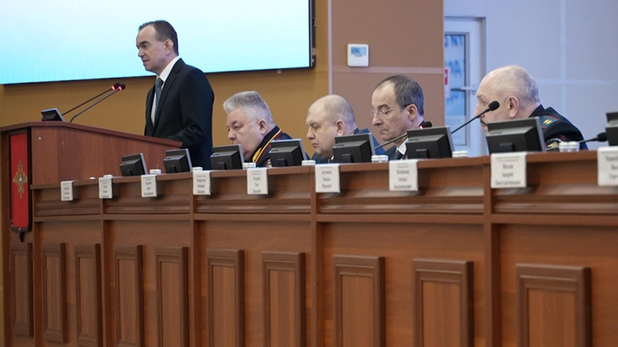 В Краснодаре прошло расширенное заседание коллегии ГУ МВД России