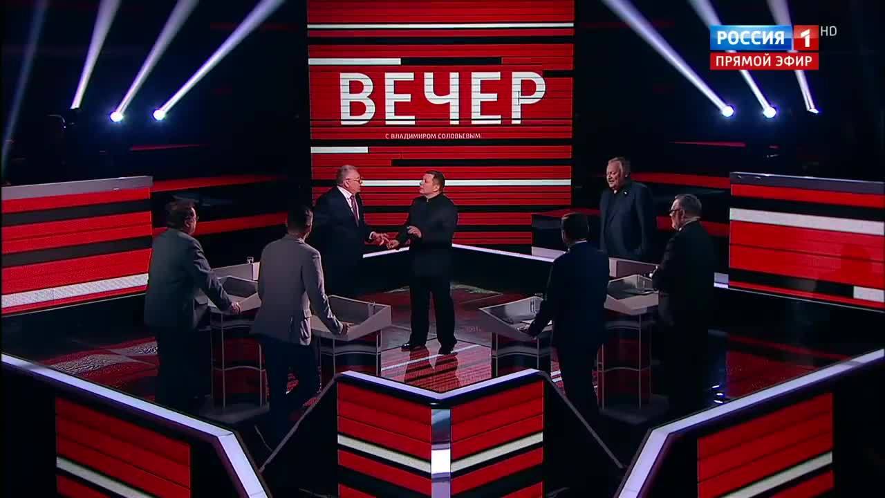 Владимир Жириновский устроил скандал на шоу Соловьева