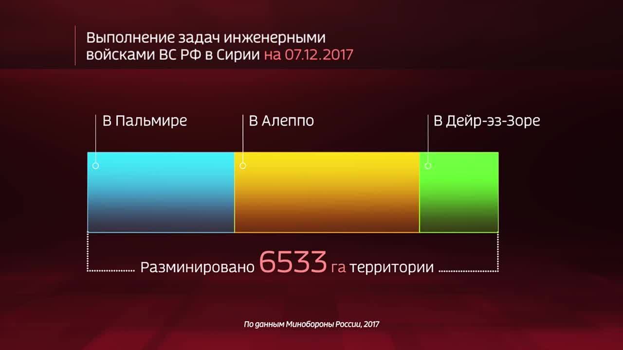 Россия в цифрах. Деятельность военнослужащих РФ в Сирии