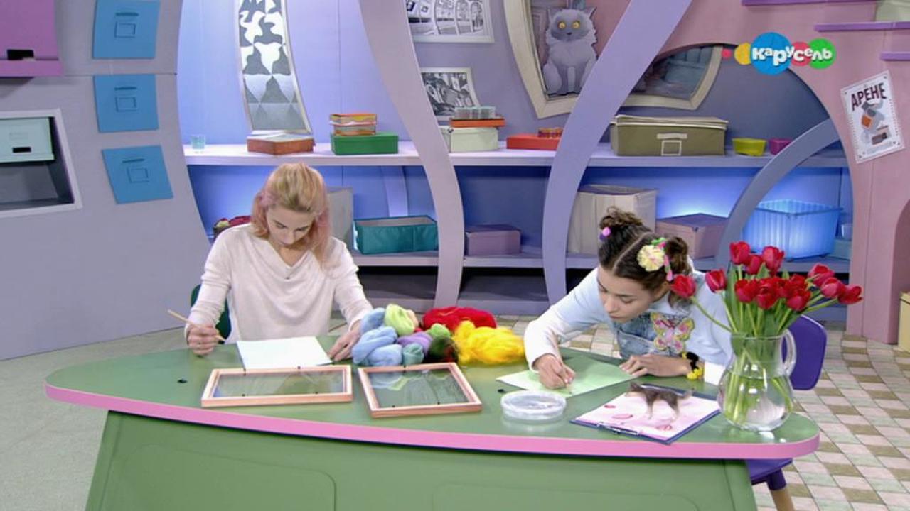 Картина из шерсти