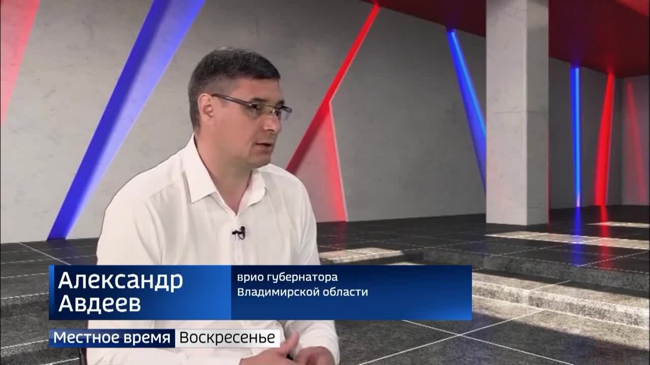 Врио губернатора Владимирской области Александр Авдеев