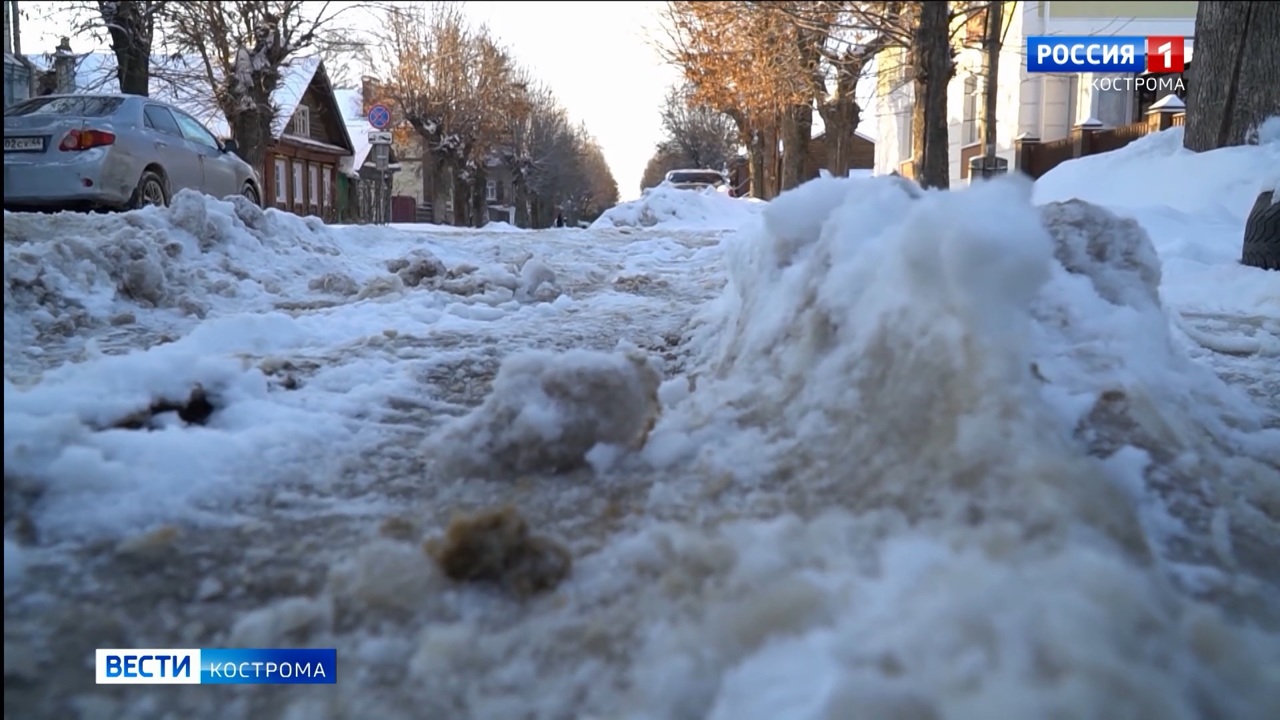 С улиц Костромы за ночь вывезли почти 400 «КАМАЗов» снега
