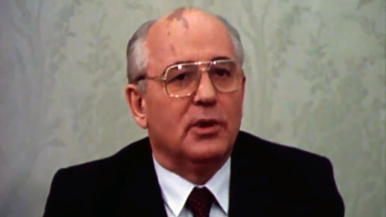 Съемка предновогодних поздравлений М.С.Горбачева