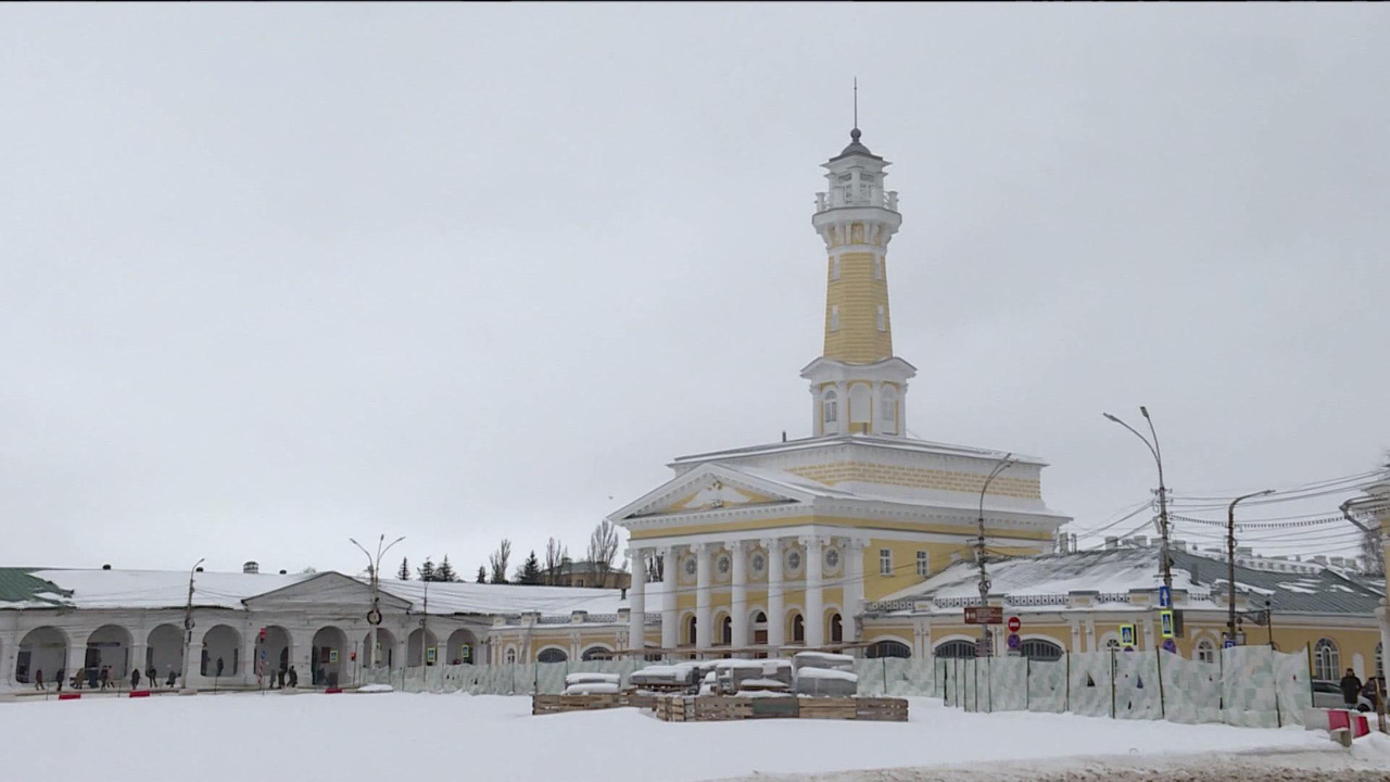 Известную пожарную каланчу XIX века отреставрировали в Костроме