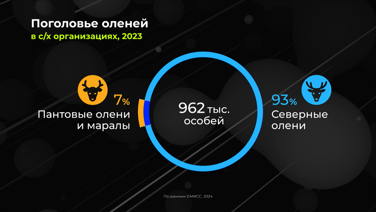 Россия в цифрах. Где развито оленеводство?