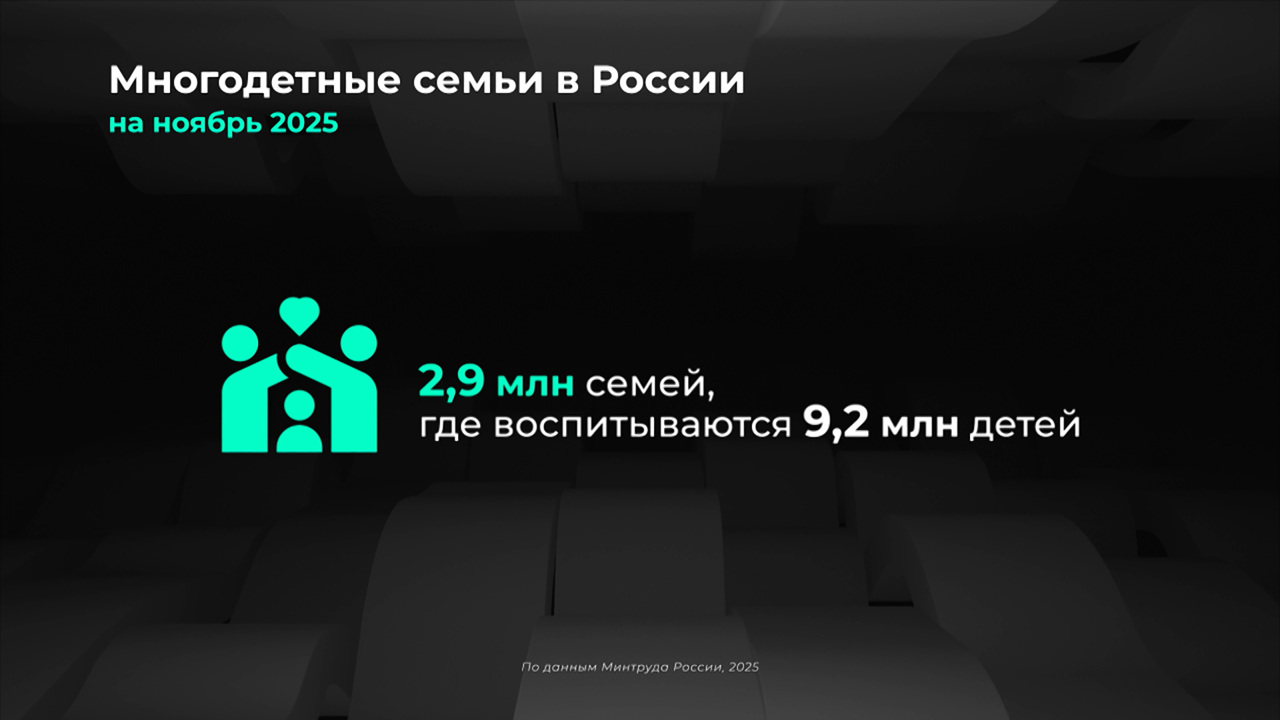 Россия в цифрах. Сколько детей в многодетных семьях?