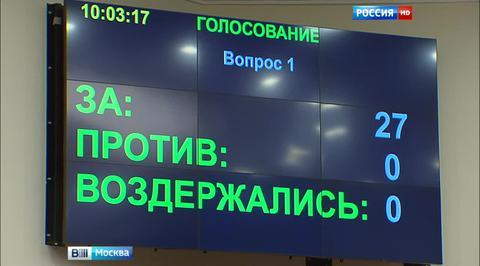 Мосгордума одобрила в третьем чтении трехлетний бюджет столицы
